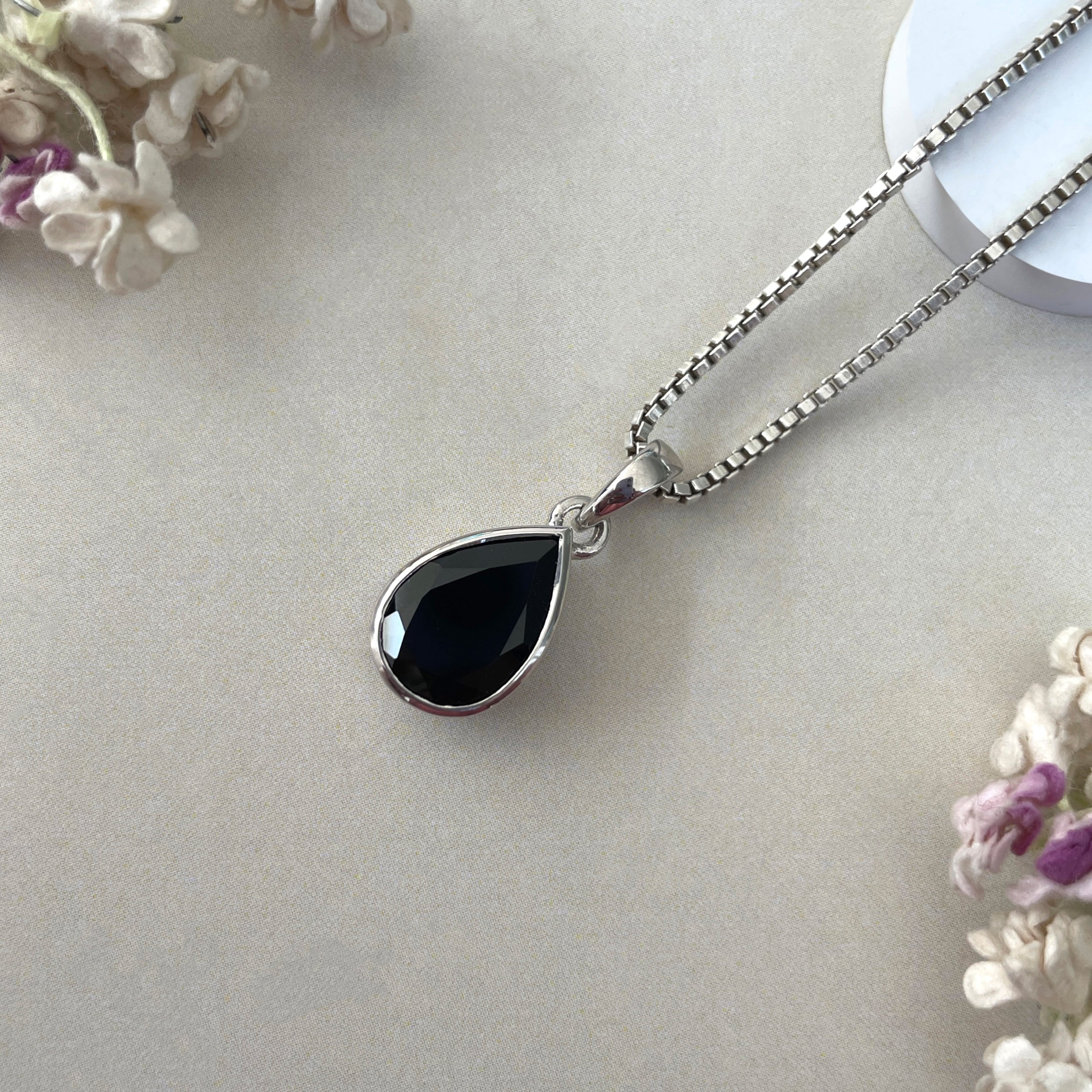Black Tourmaline Pendant-(BLS-SP-790.)