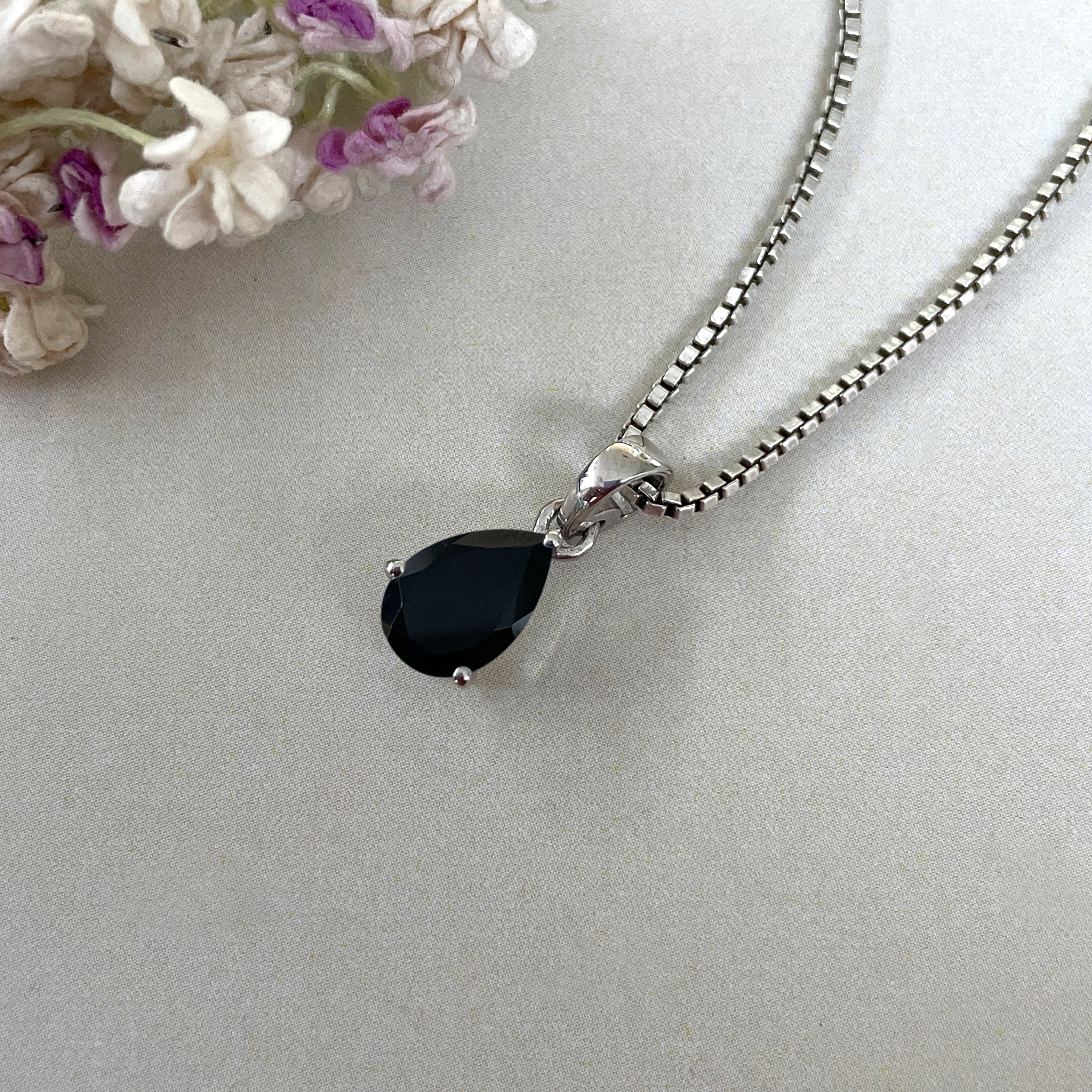 Black Tourmaline Pendant-(BLS-SP-917.)