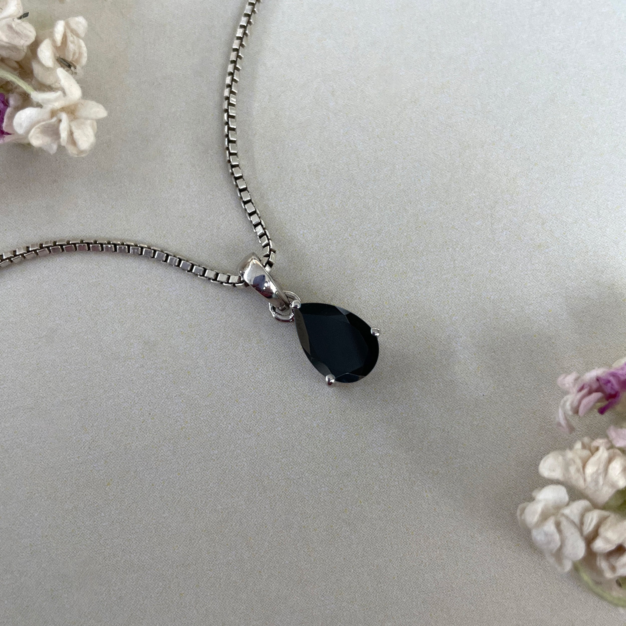Black Tourmaline Pendant-(BLS-SP-917.)