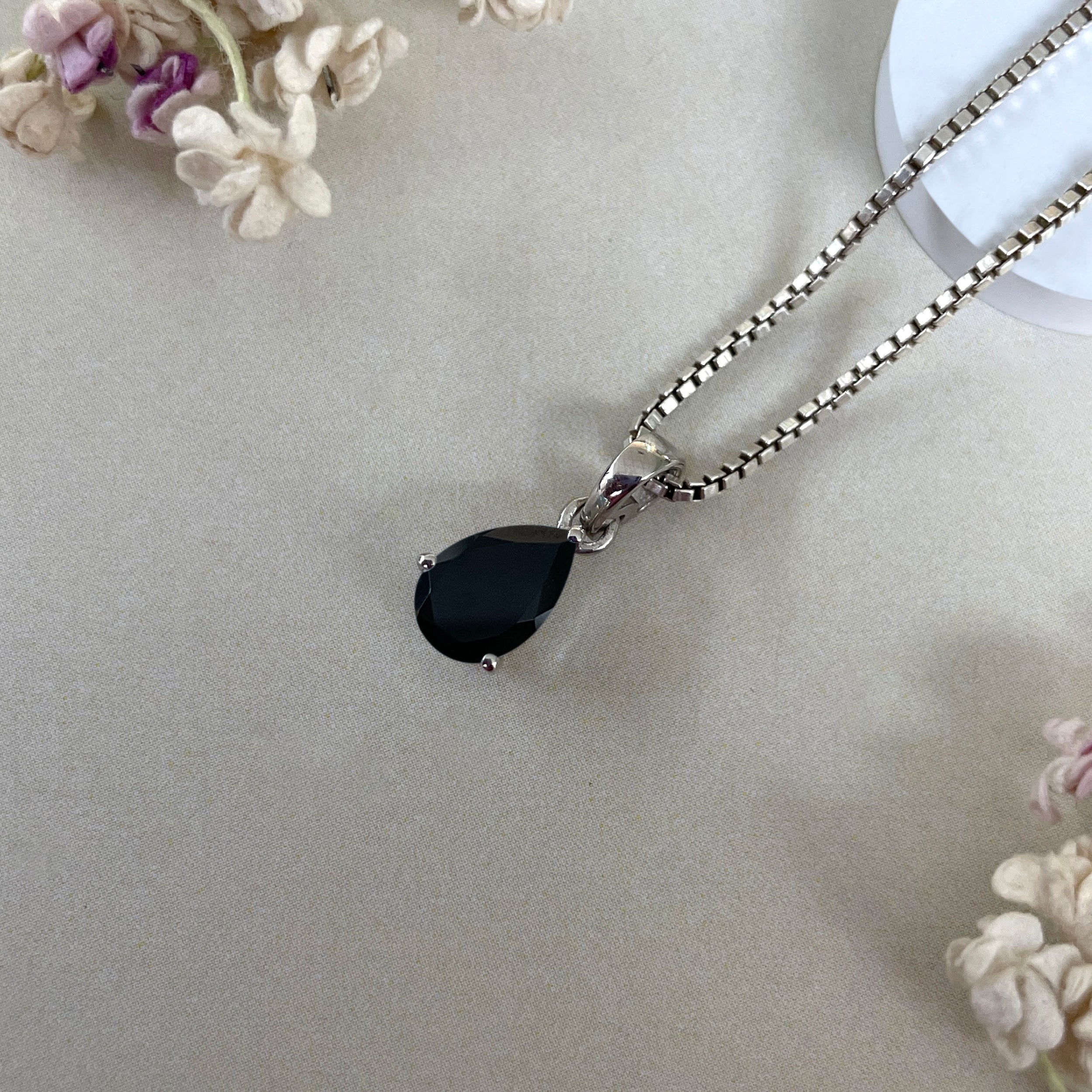 Black Tourmaline Pendant-(BLS-SP-917.)