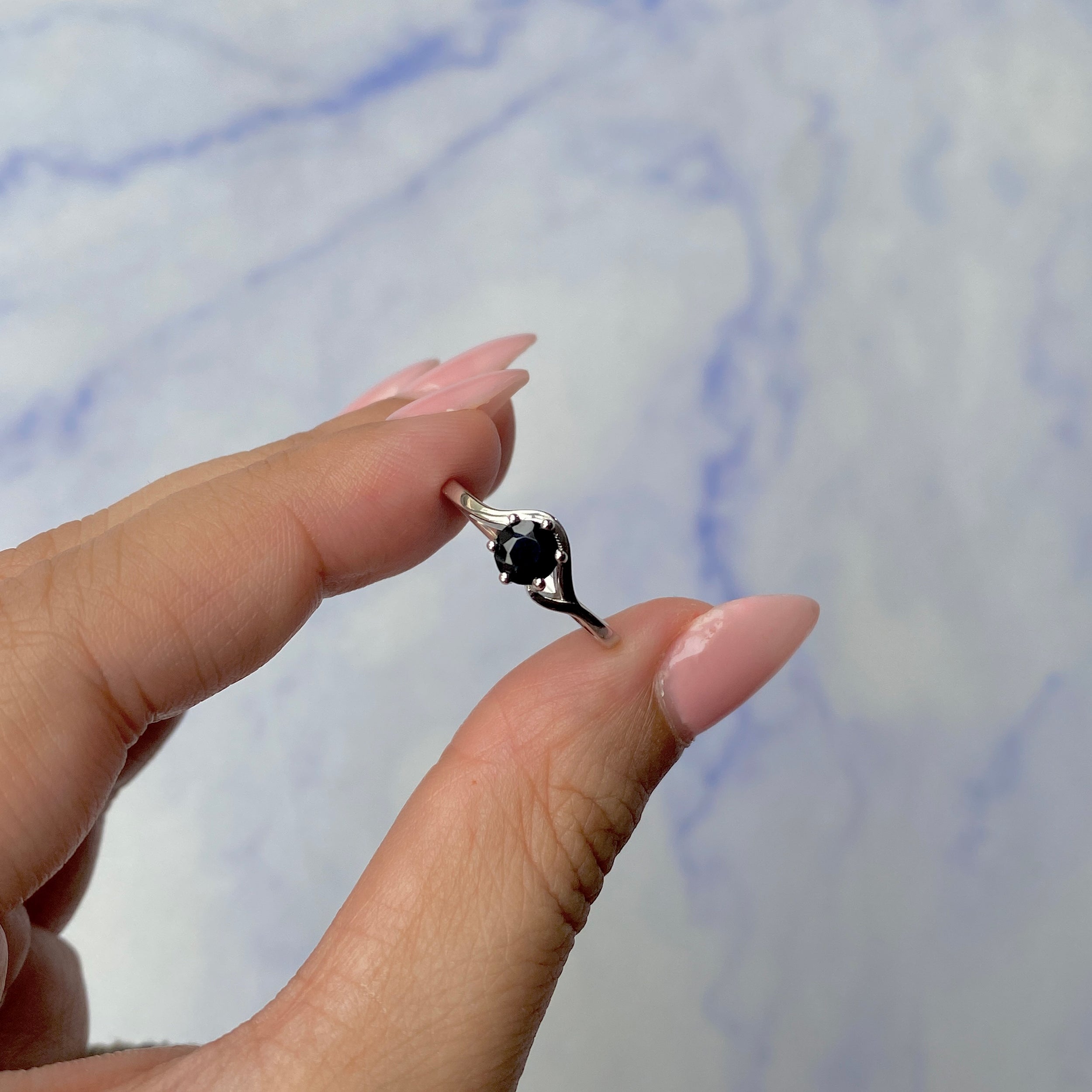 Black Tourmaline Ring-(BLS-SR-04.)