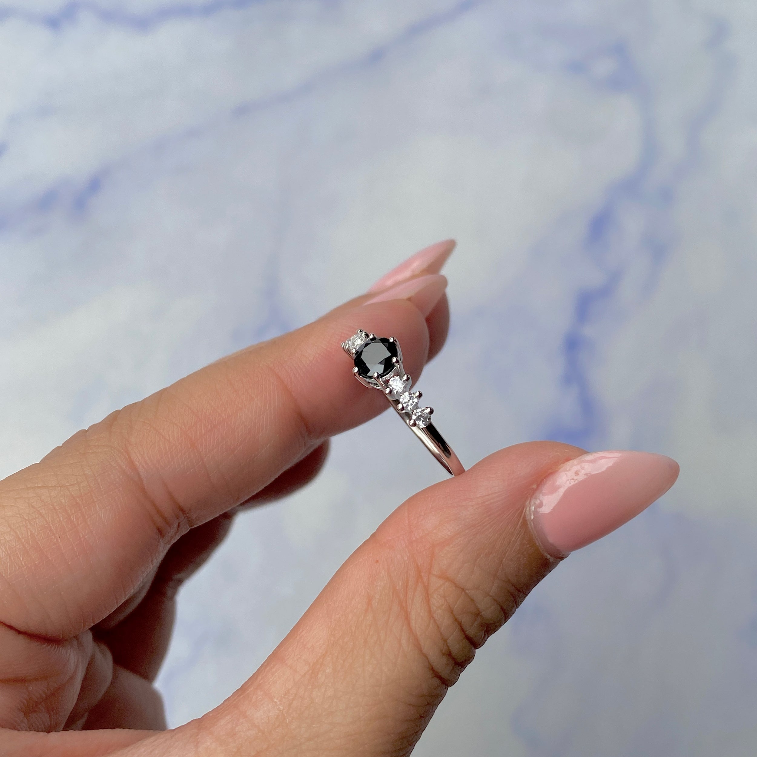 Black Tourmaline Ring-(BLS-SR-2259.)