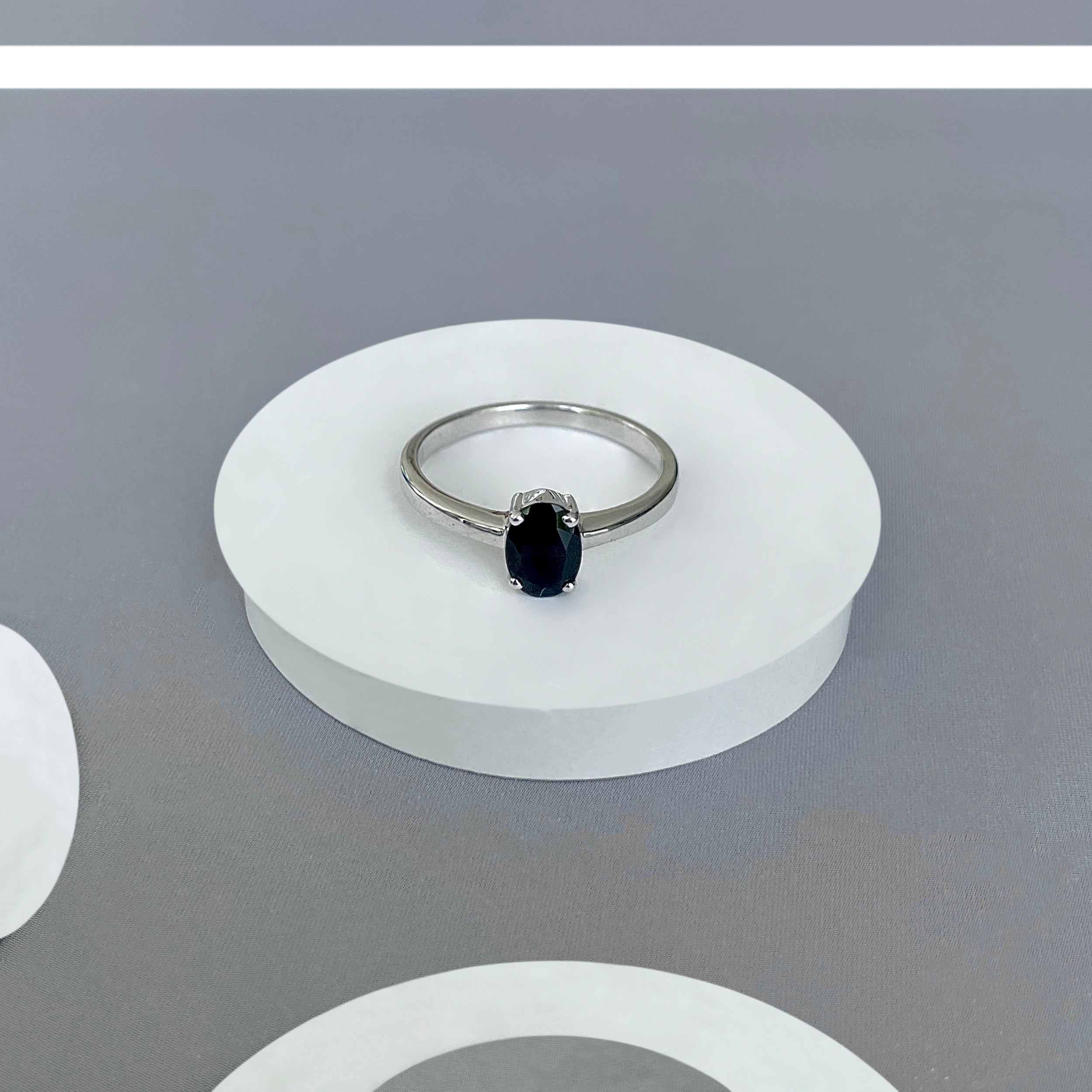 Black Tourmaline Ring-(BLS-SR-242.)