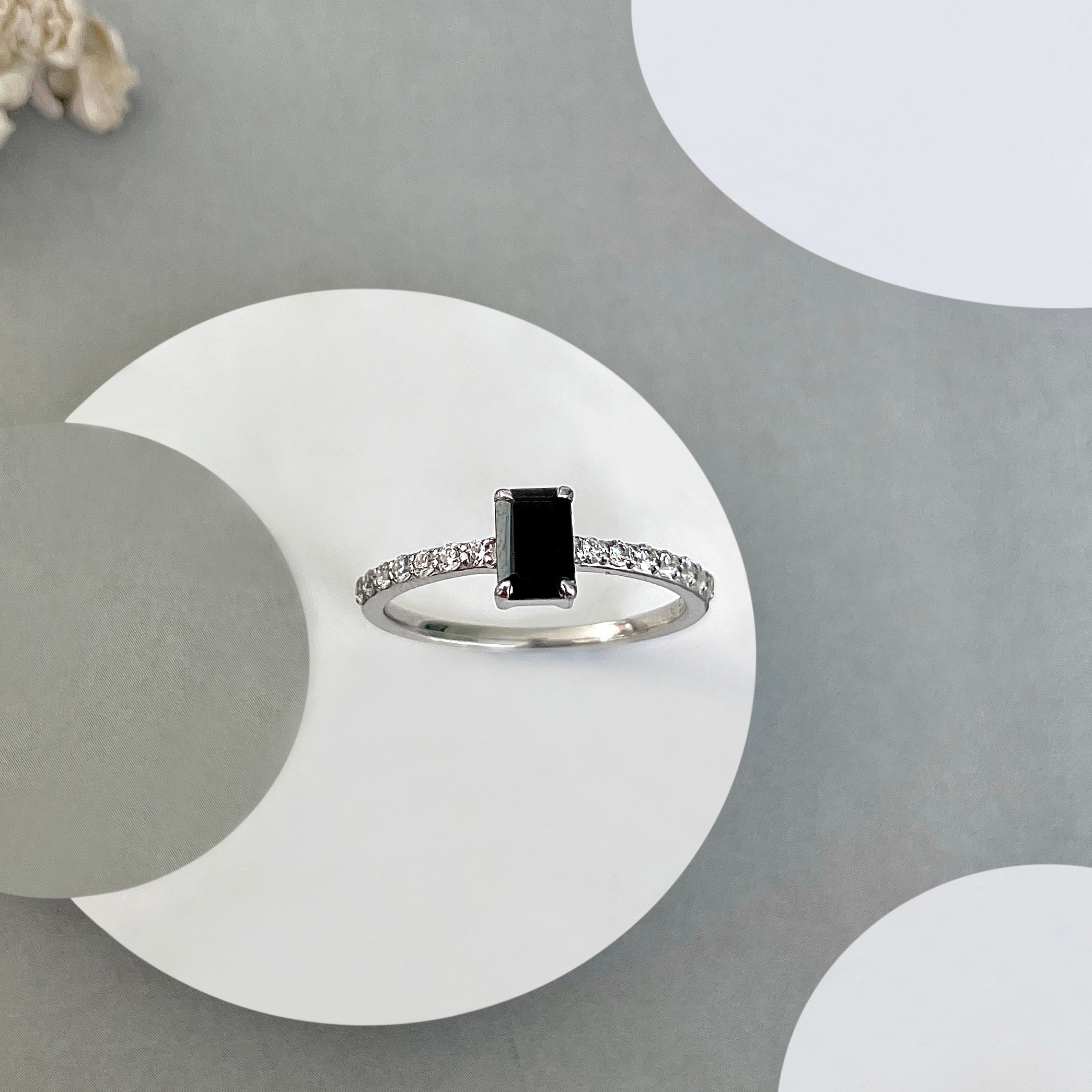 Black Tourmaline Ring-(BLS-SR-3118.)