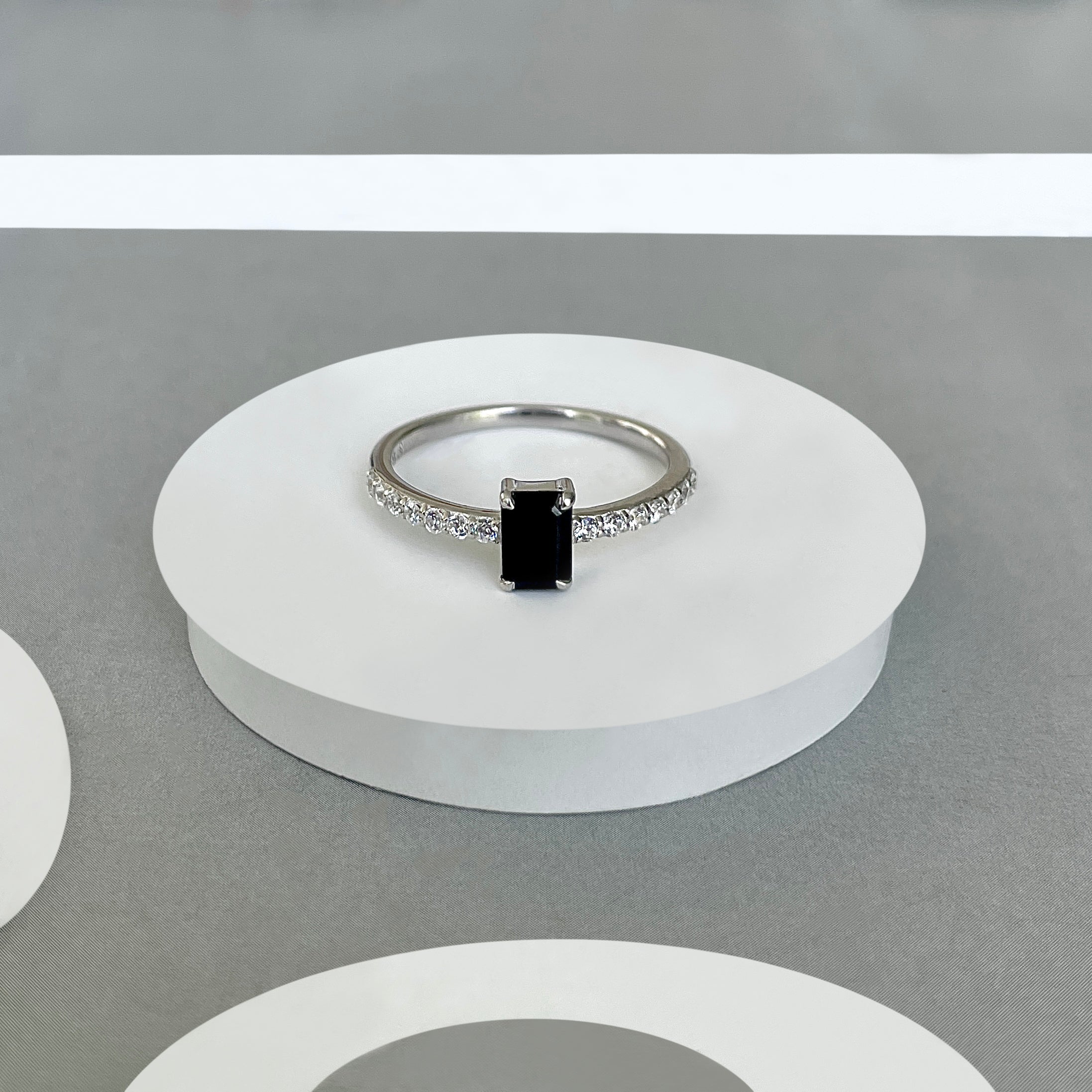 Black Tourmaline Ring-(BLS-SR-3118.)