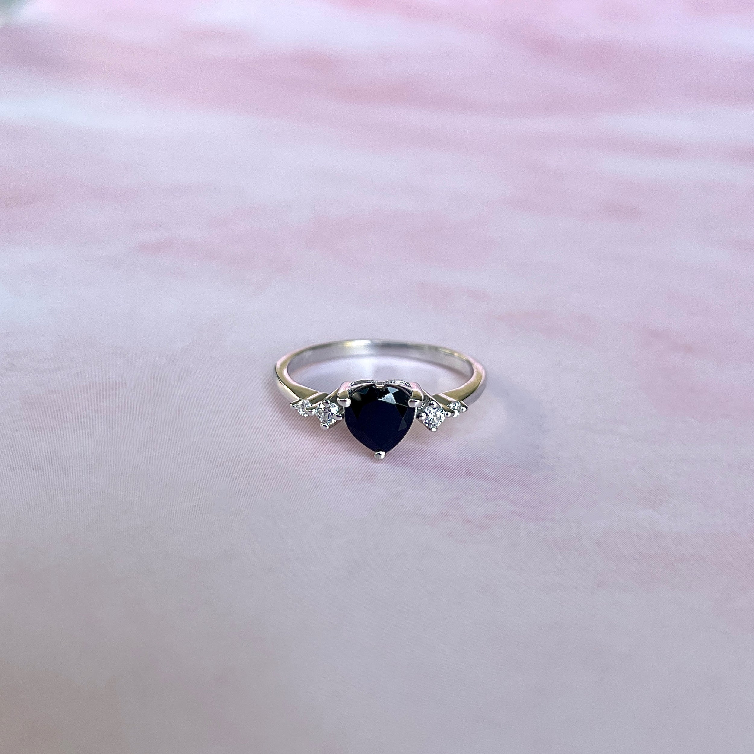 Black Tourmaline Ring-(BLS-SR-3550.)