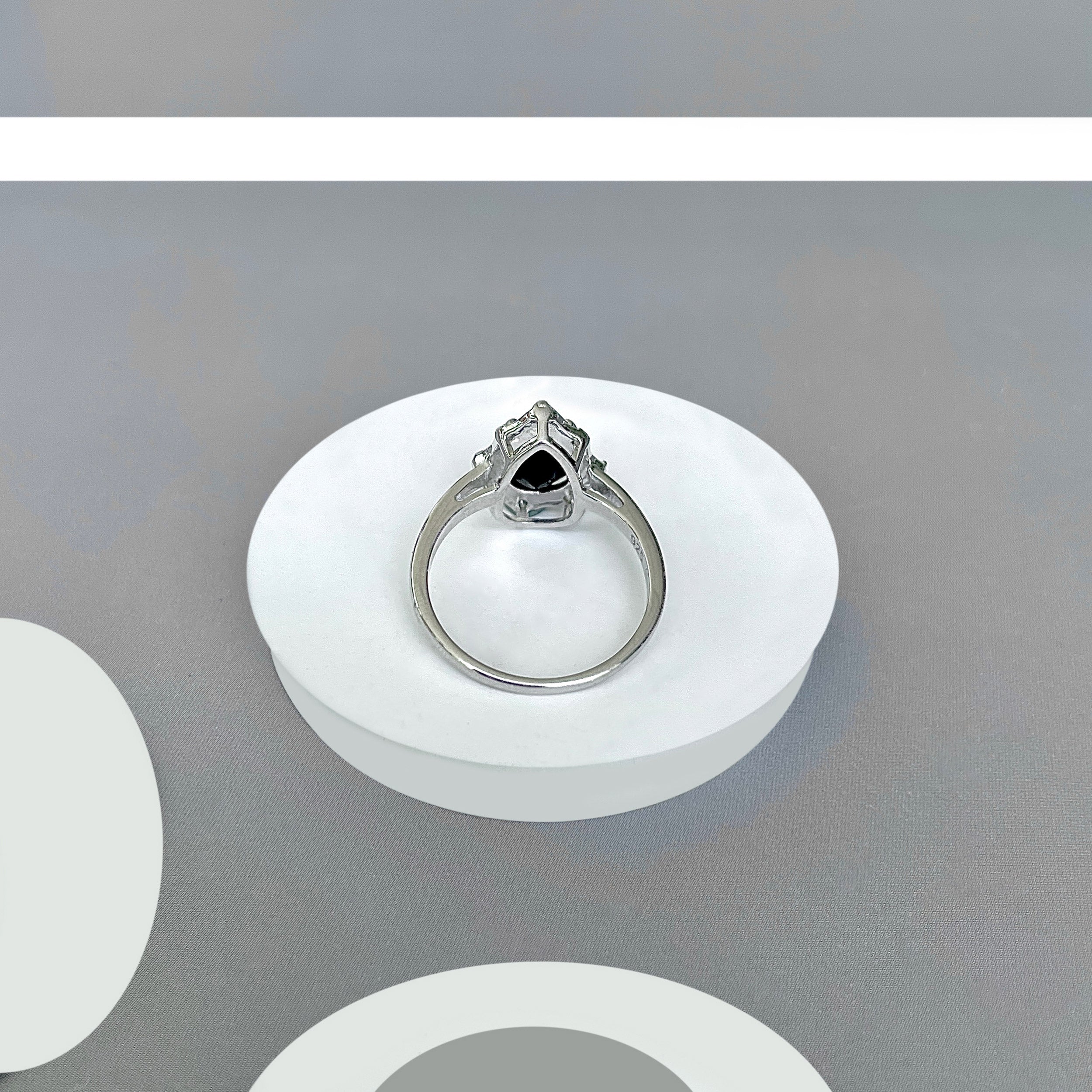 Black Tourmaline Ring-(BLS-SR-369-W.)