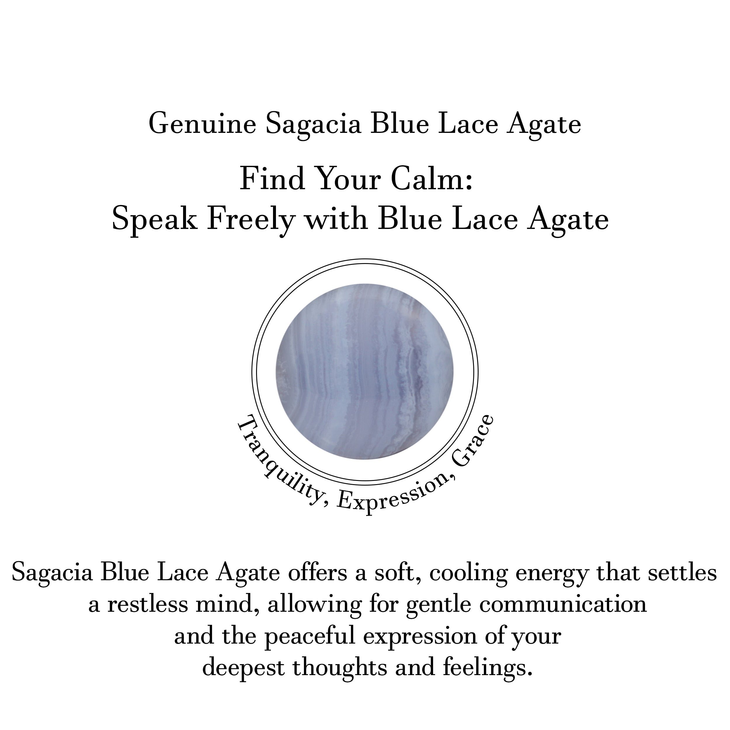 Blue Lace Agate Earring-(BLA-E-2.)