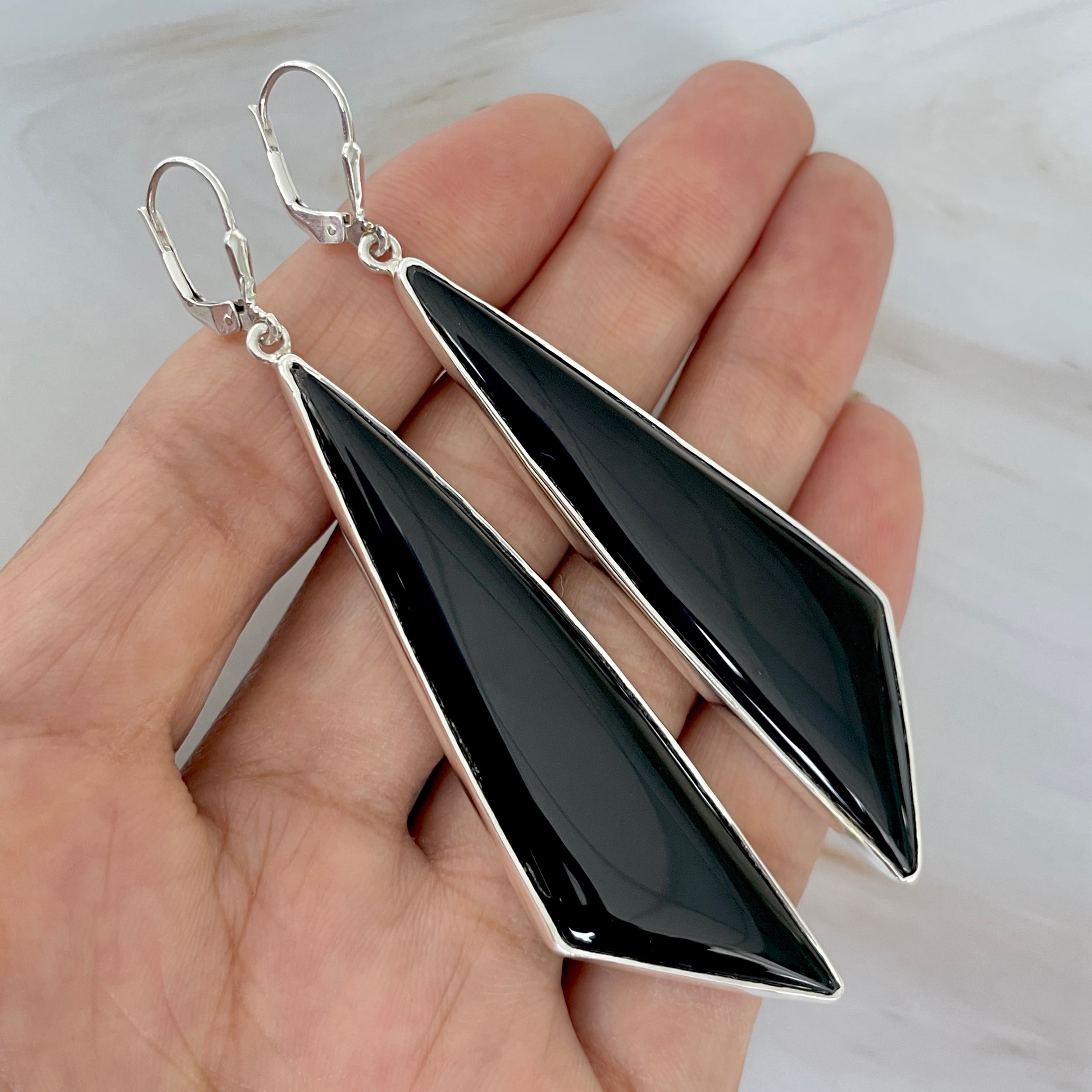 Black Onyx Earring-(BOX-E-38.)