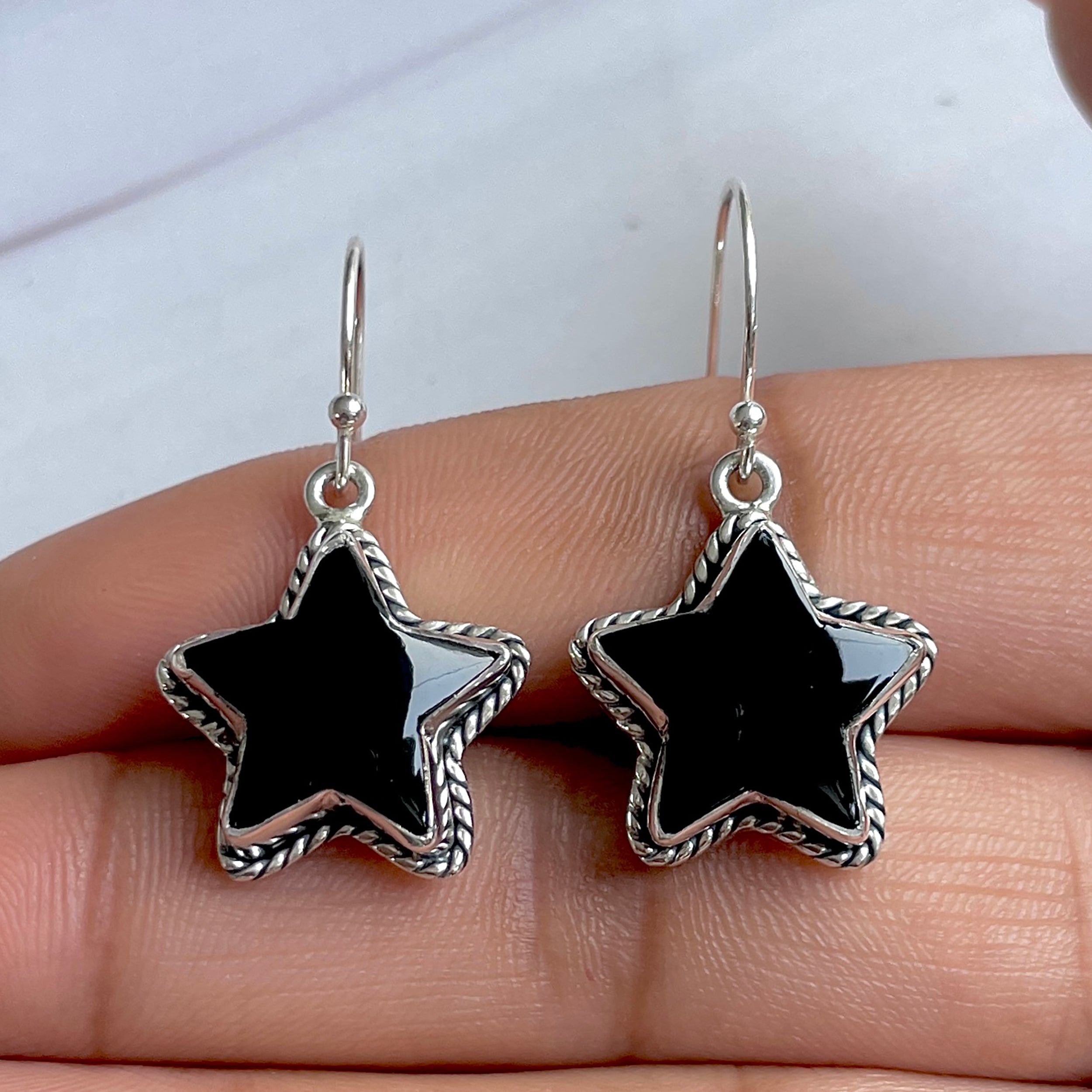 Black Onyx Earring-(BOX-E-46.)