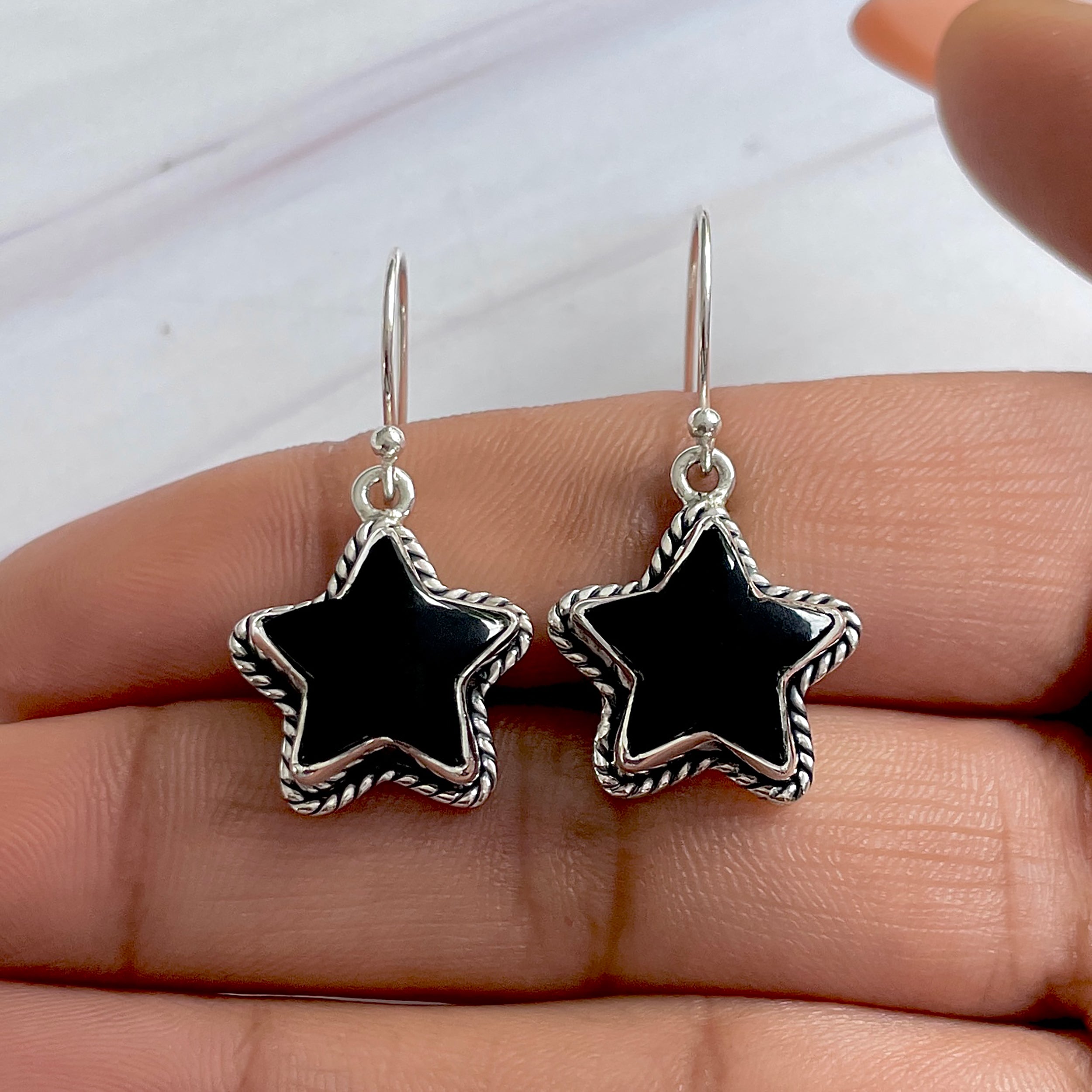 Black Onyx Earring-(BOX-E-51.)