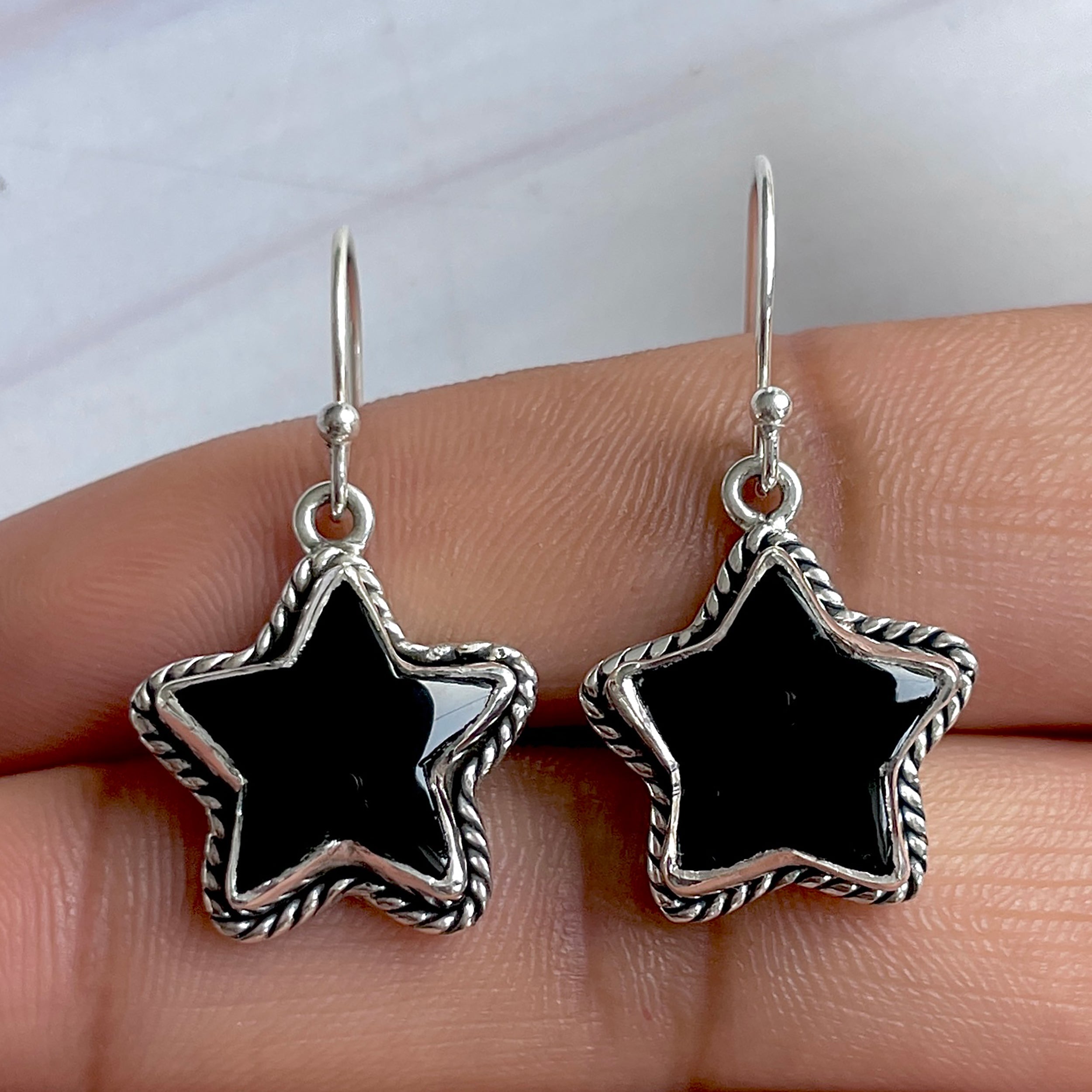 Black Onyx Earring-(BOX-E-52.)