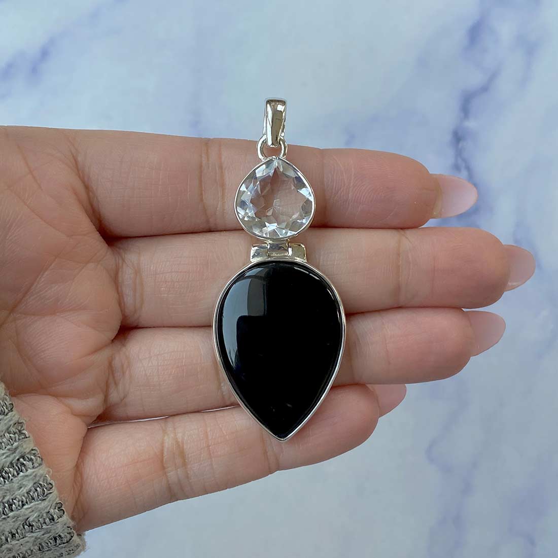 Black Onyx Pendant-(BOX-P-34.)