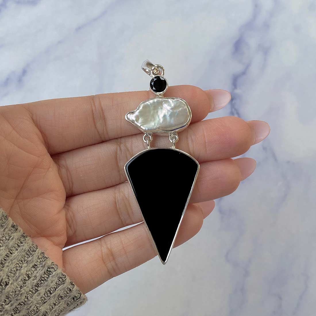 Black Onyx Pendant-(BOX-P-35.)
