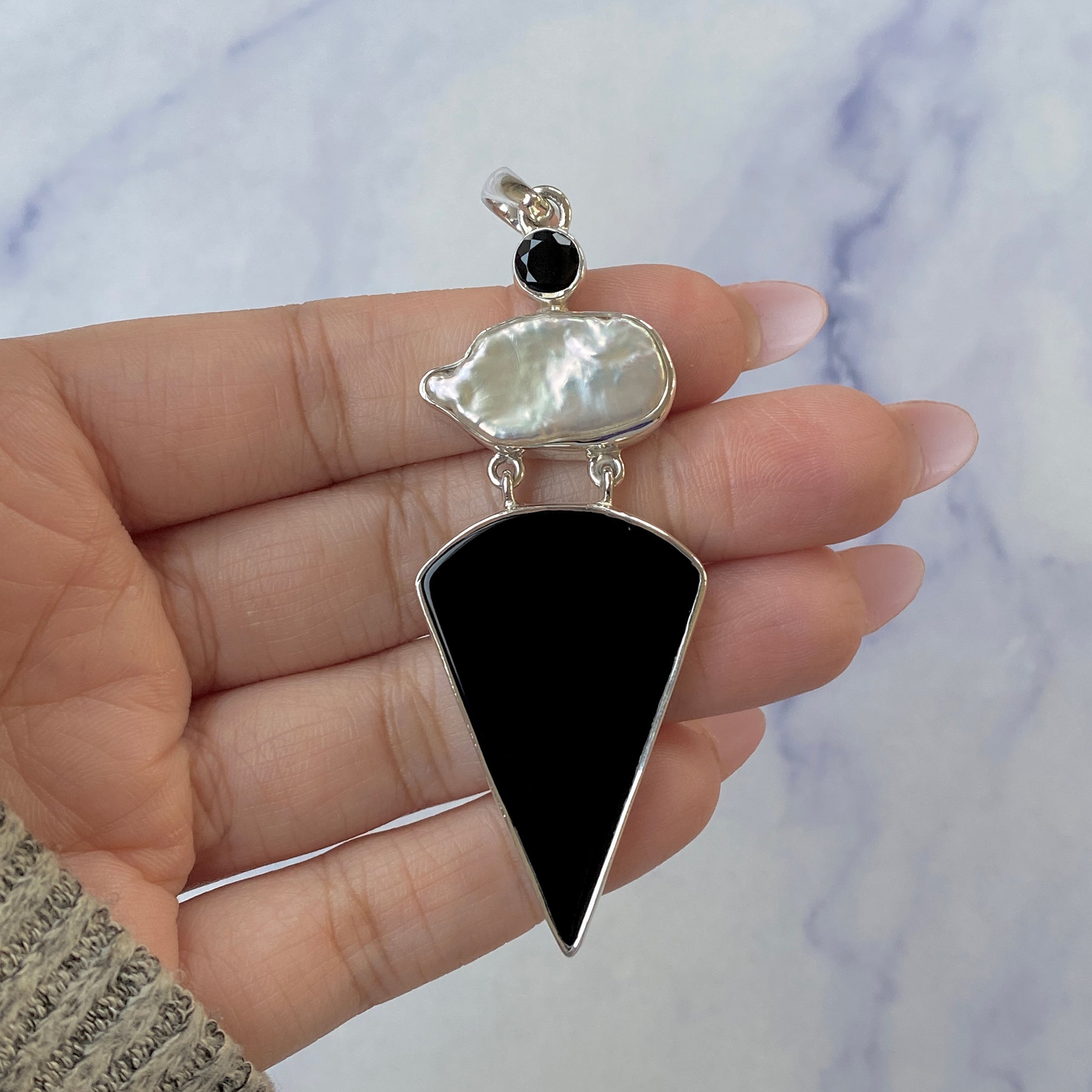 Black Onyx Pendant-(BOX-P-35.)