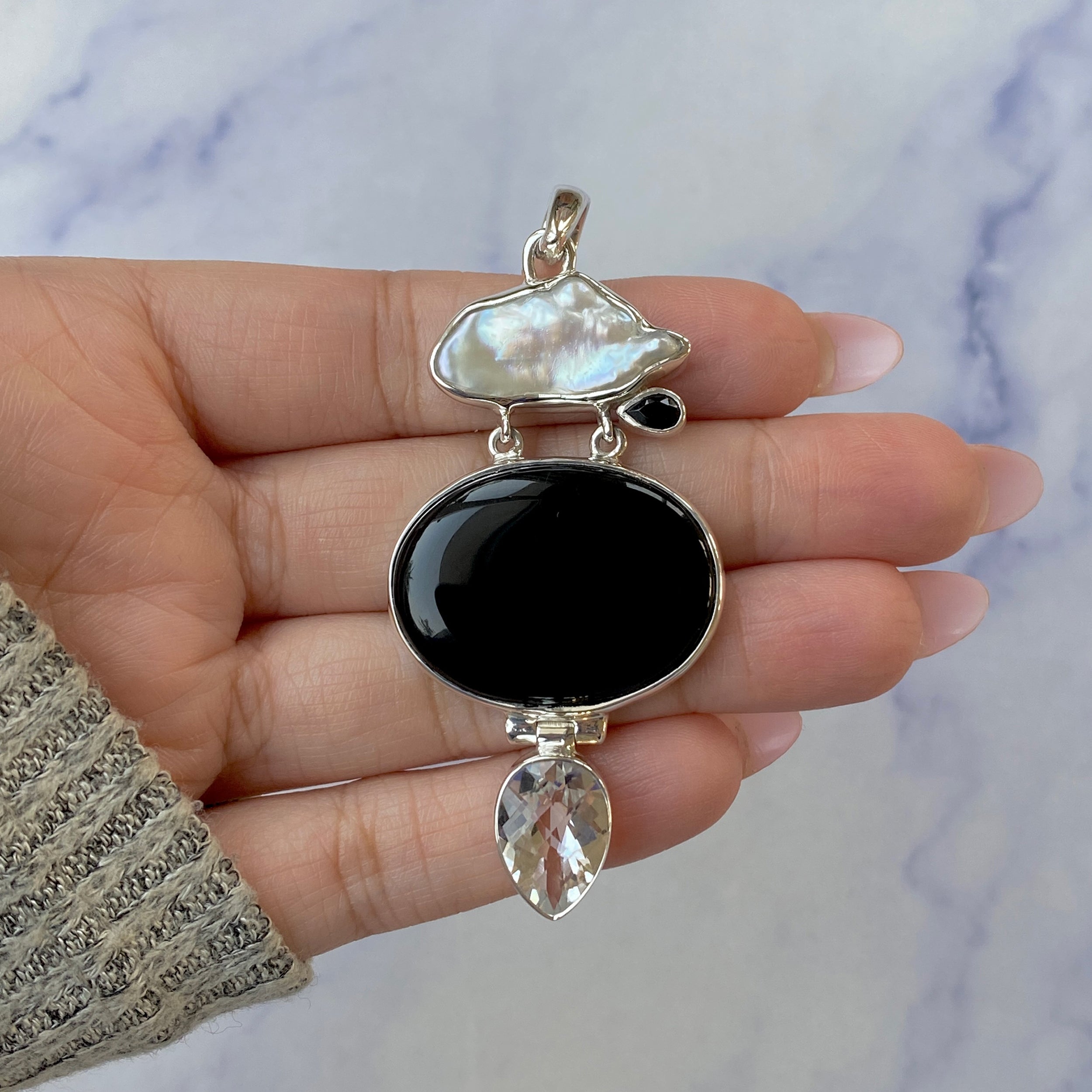 Black Onyx Pendant-(BOX-P-36.)