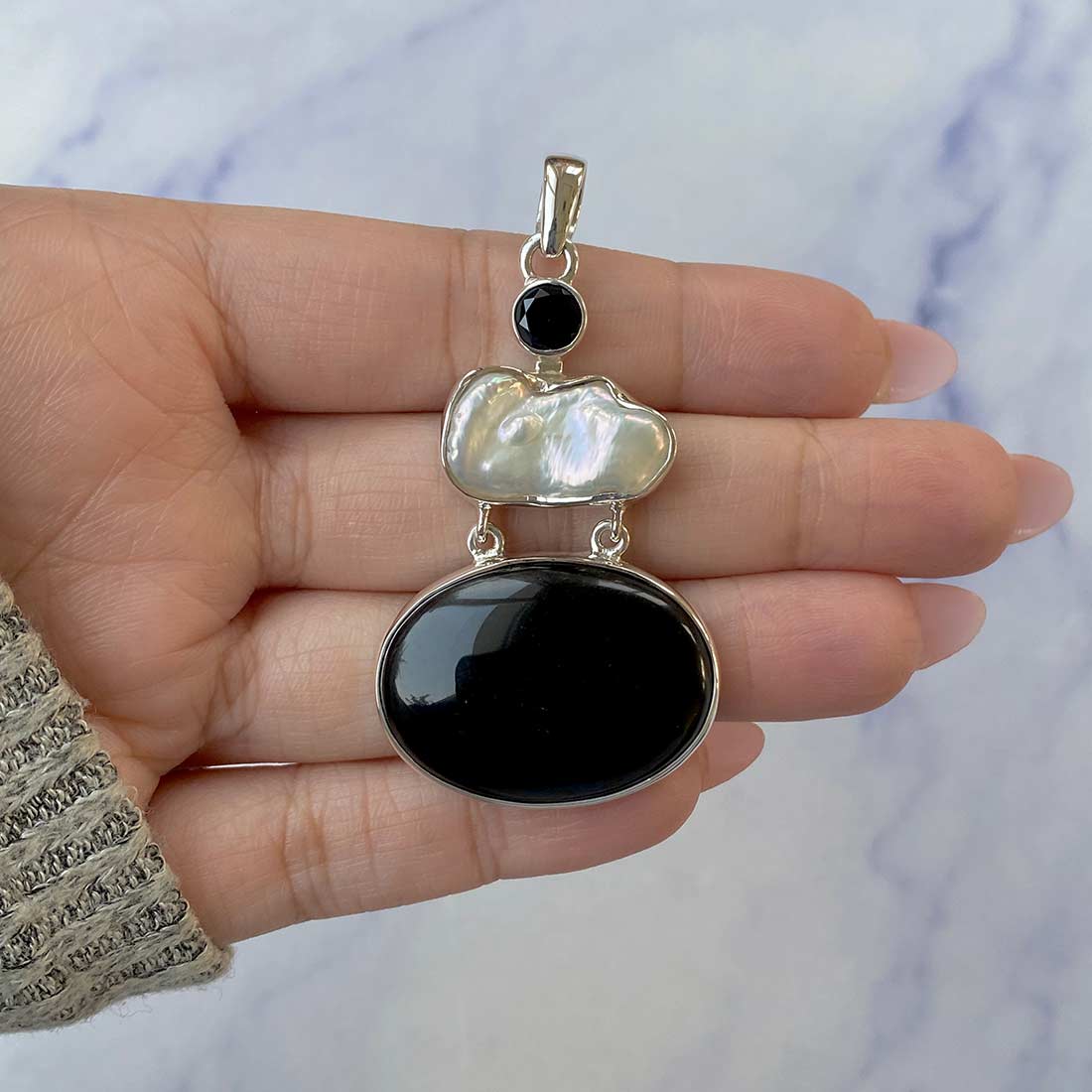 Black Onyx Pendant-(BOX-P-38.)