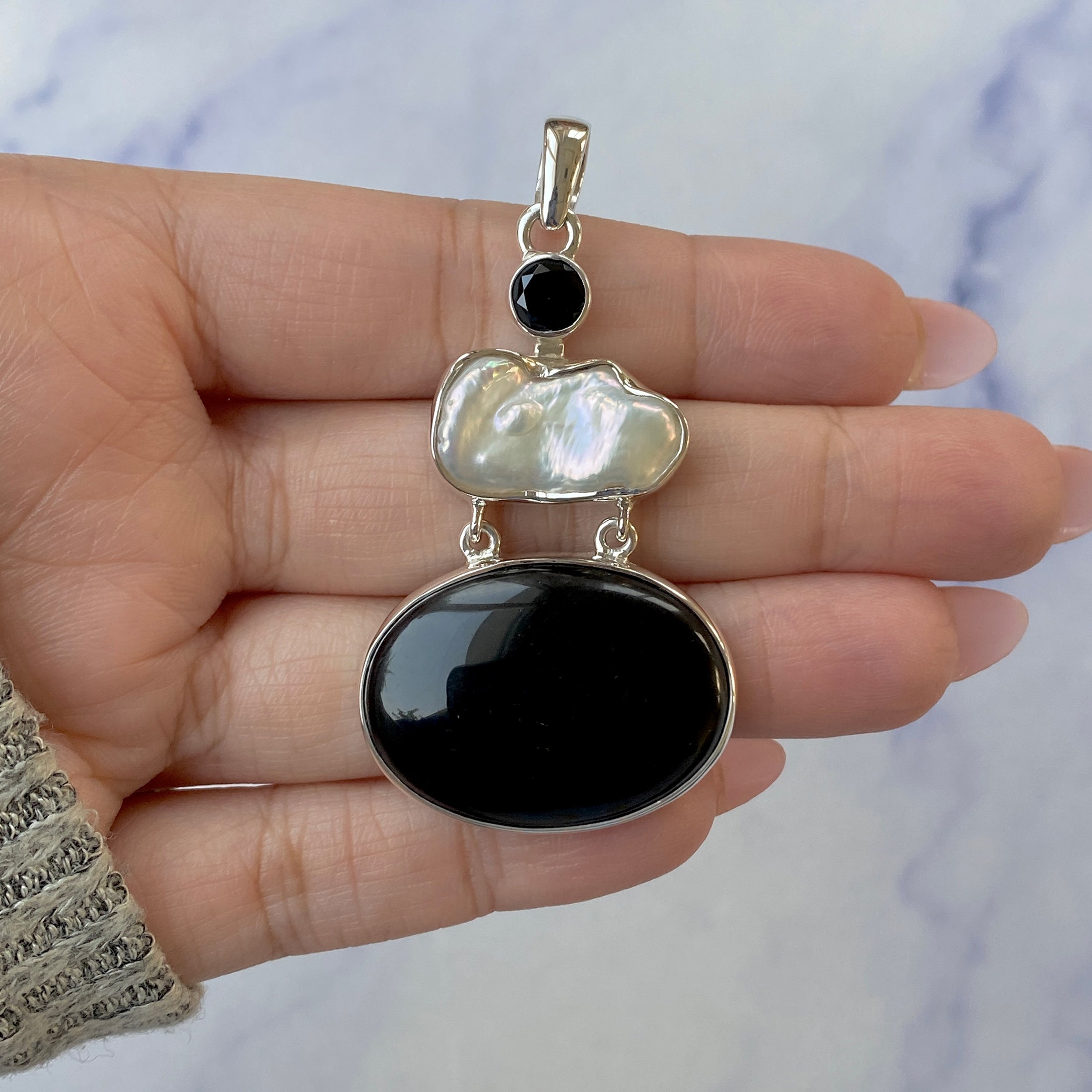 Black Onyx Pendant-(BOX-P-38.)