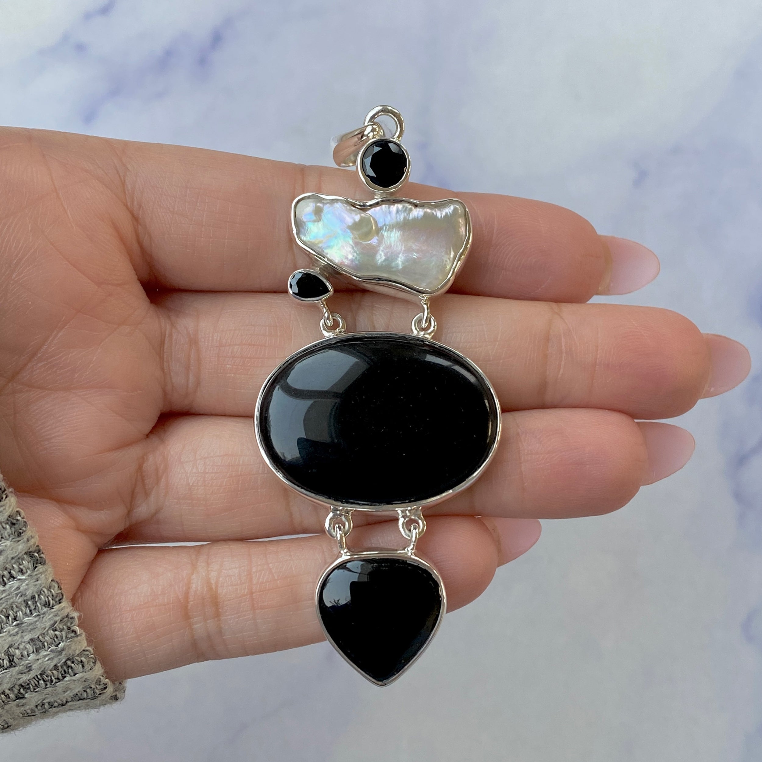 Black Onyx Pendant-(BOX-P-45.)