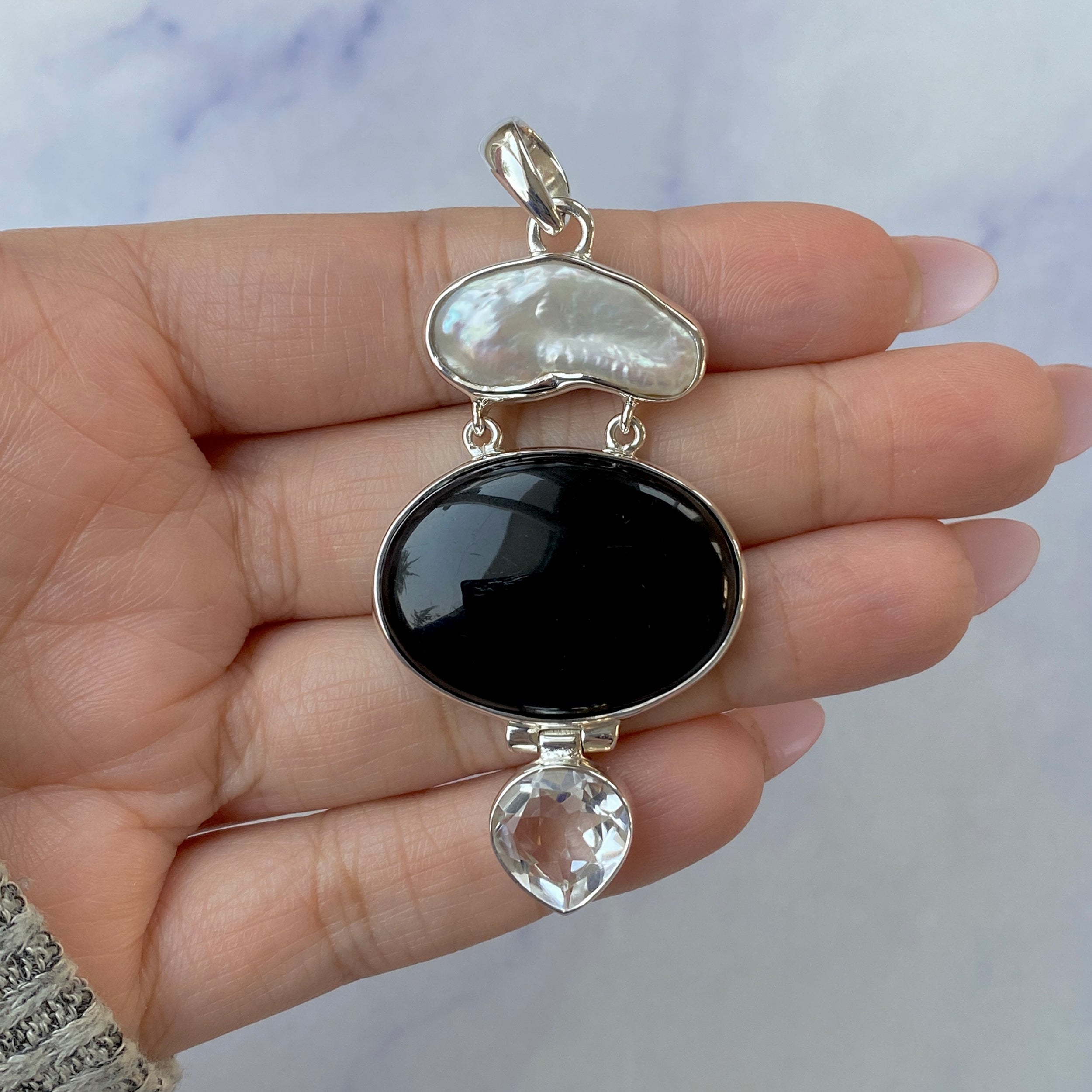Black Onyx Pendant-(BOX-P-46.)