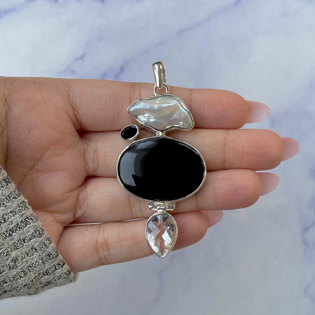 Black Onyx Pendant-(BOX-P-47.)