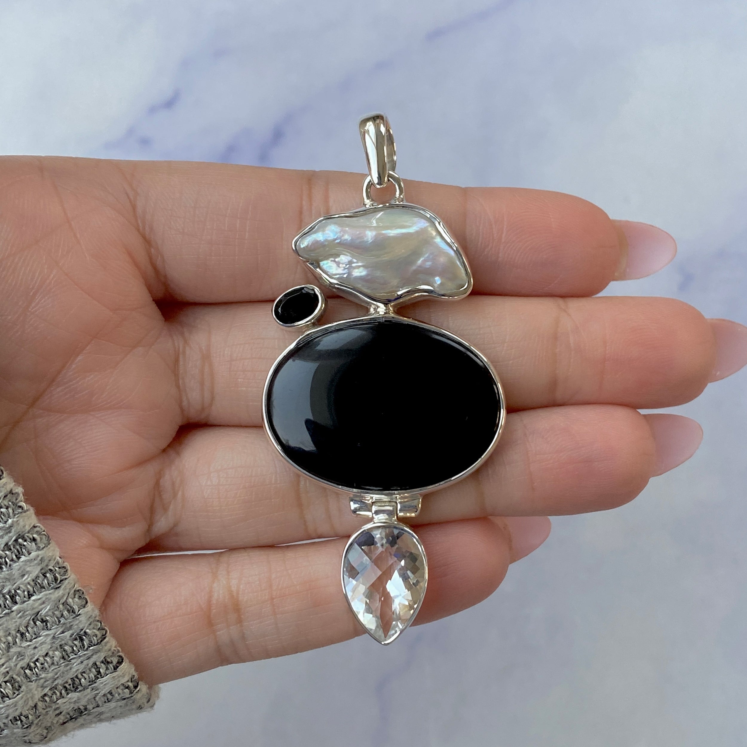 Black Onyx Pendant-(BOX-P-47.)