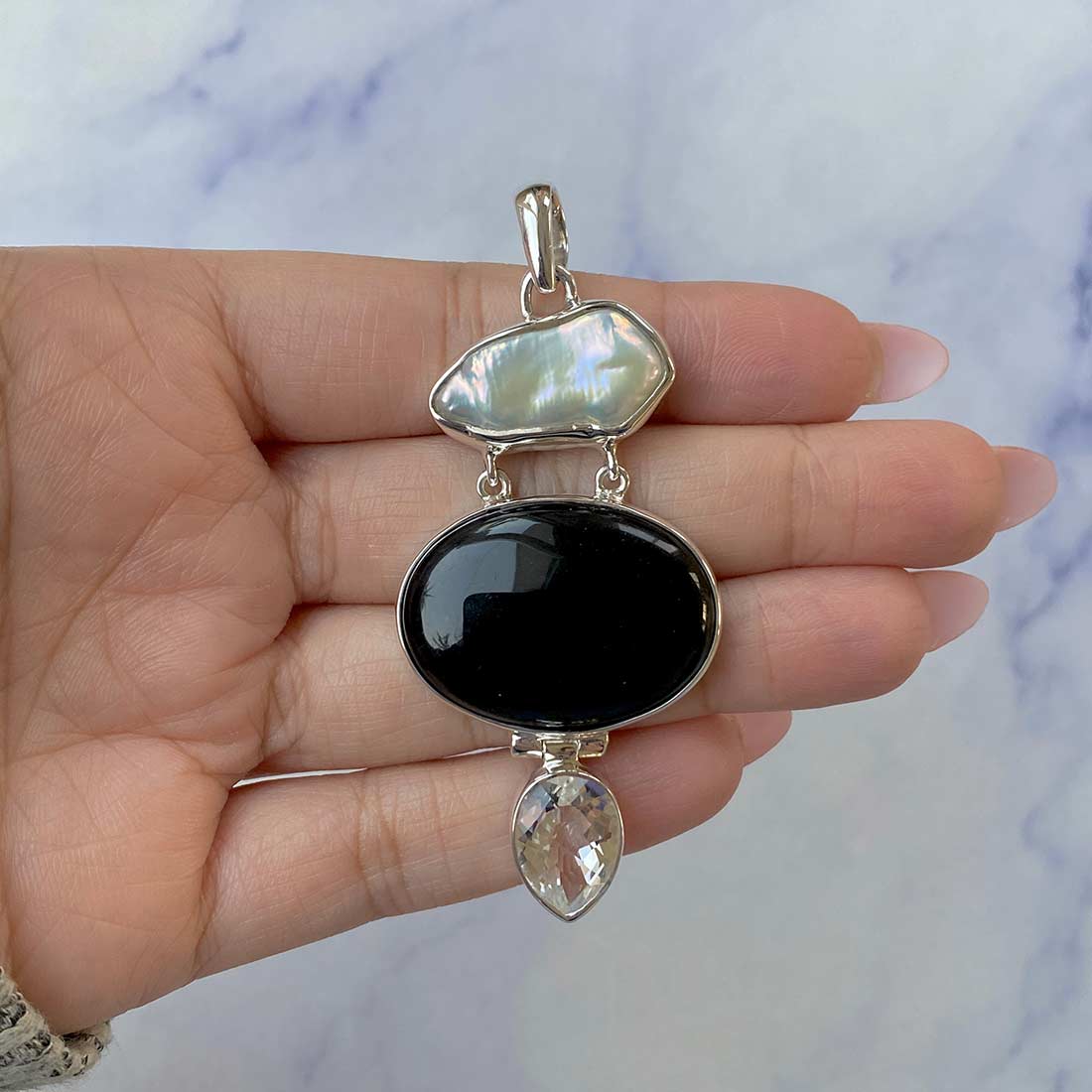 Black Onyx Pendant-(BOX-P-49.)