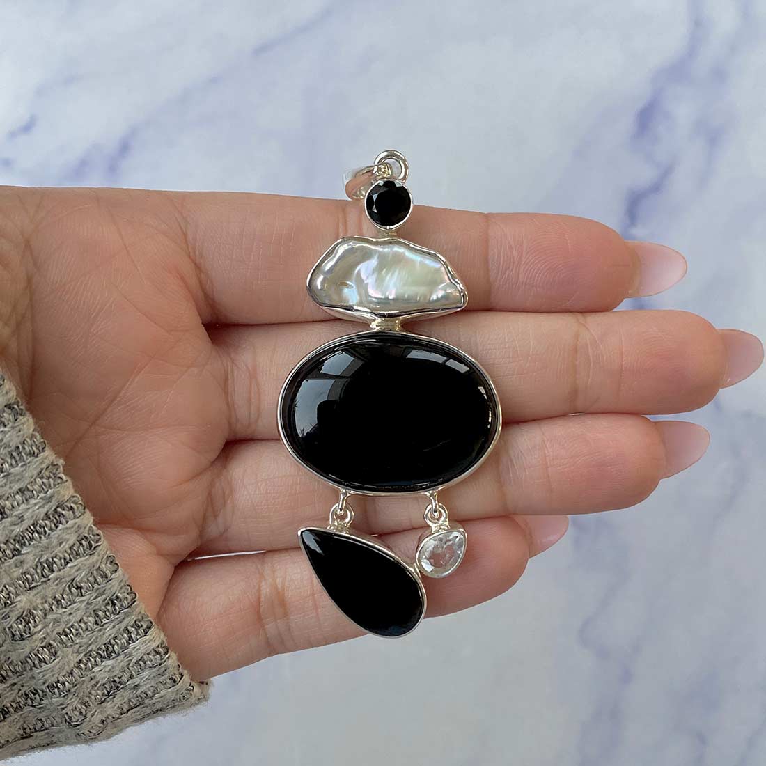 Black Onyx Pendant-(BOX-P-52.)