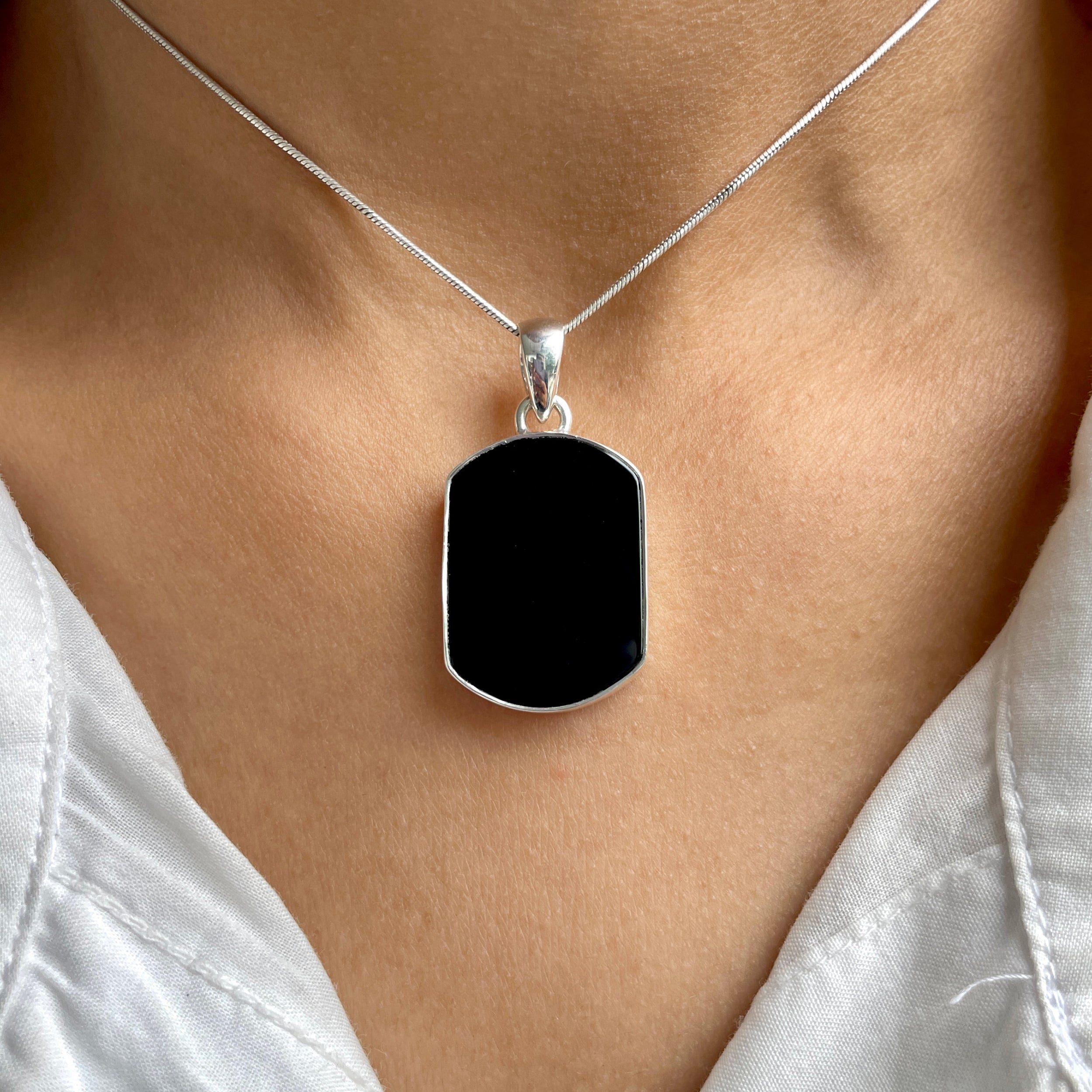 Black Onyx Pendant-(BOX-P-56.)