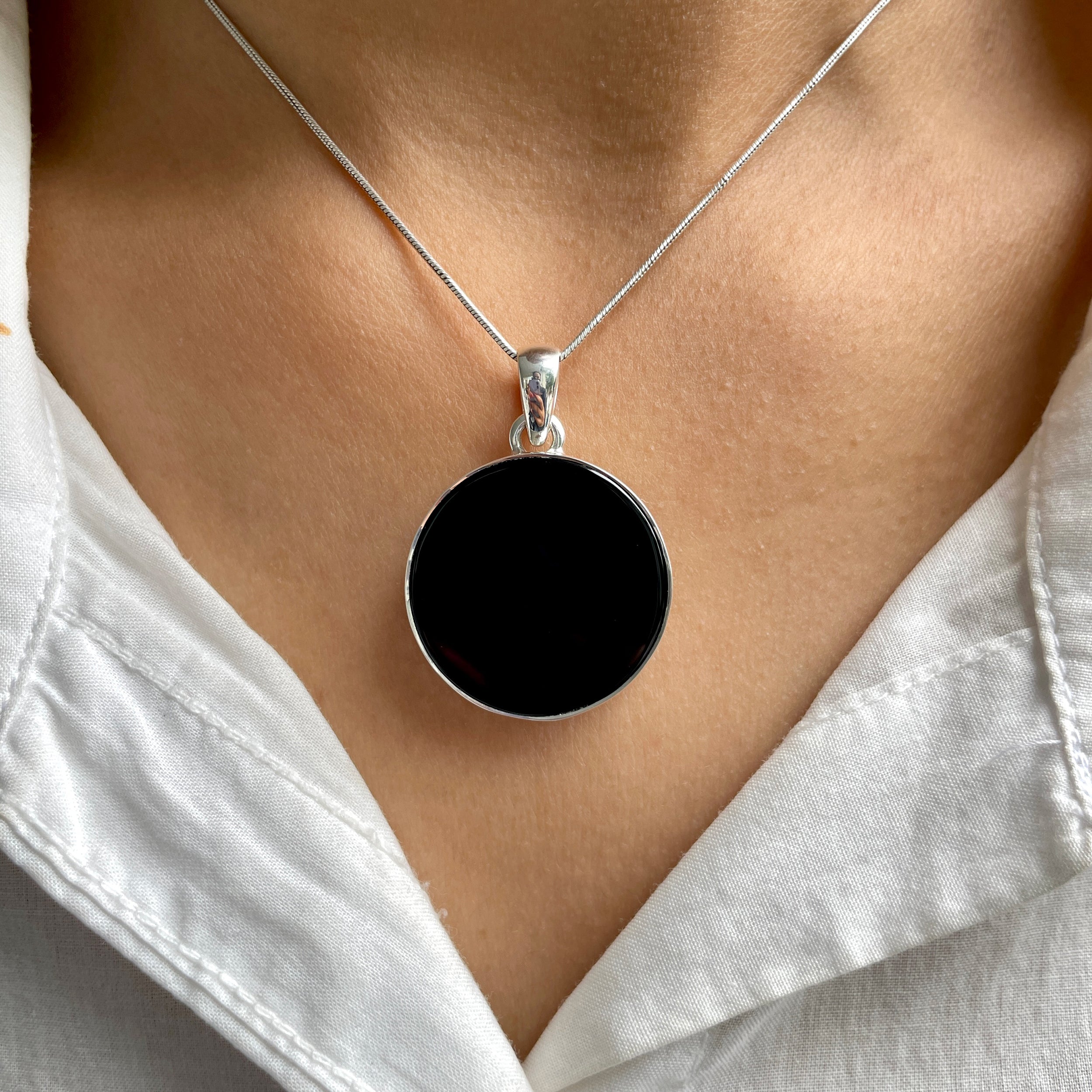 Black Onyx Pendant-(BOX-P-60.)