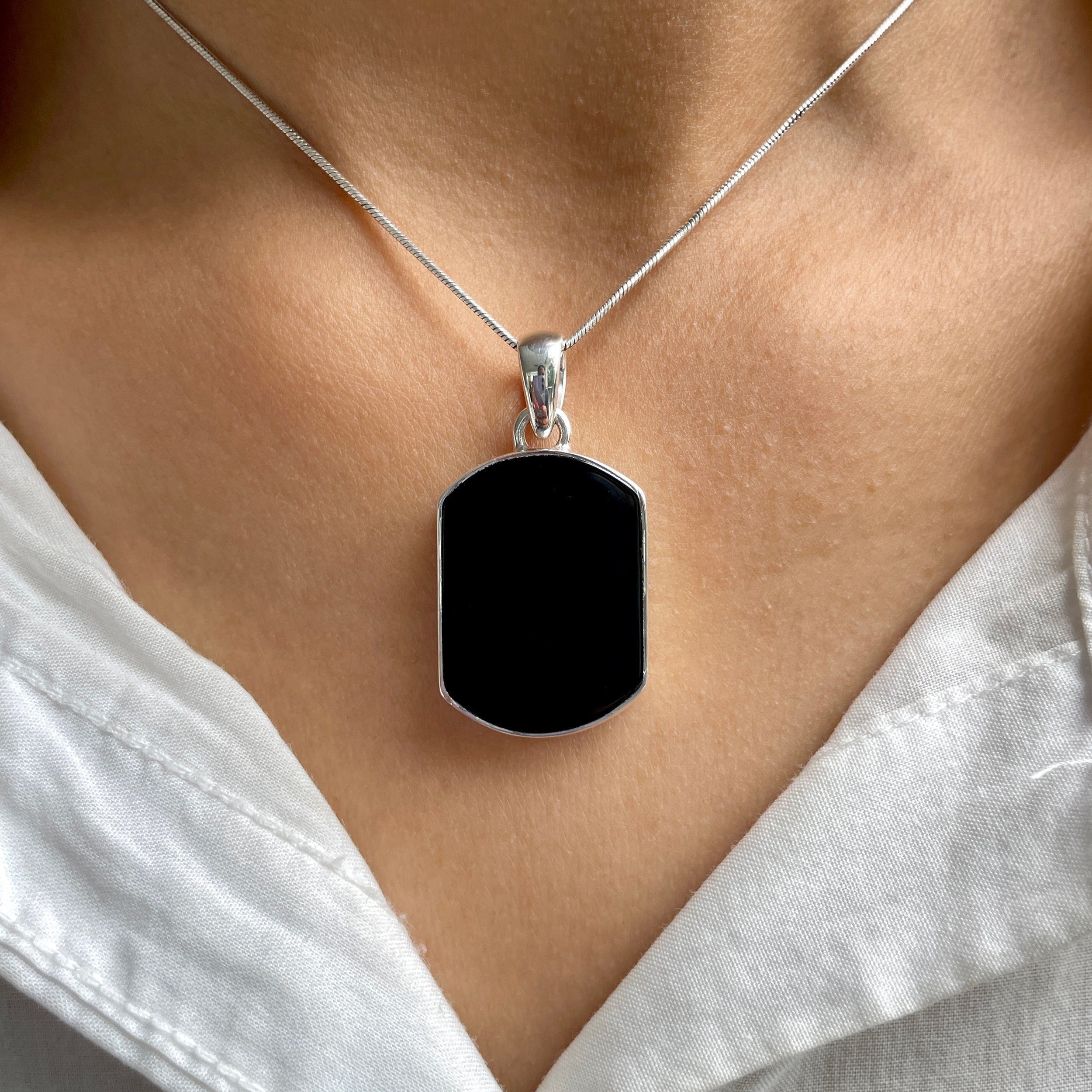 Black Onyx Pendant-(BOX-P-62.)