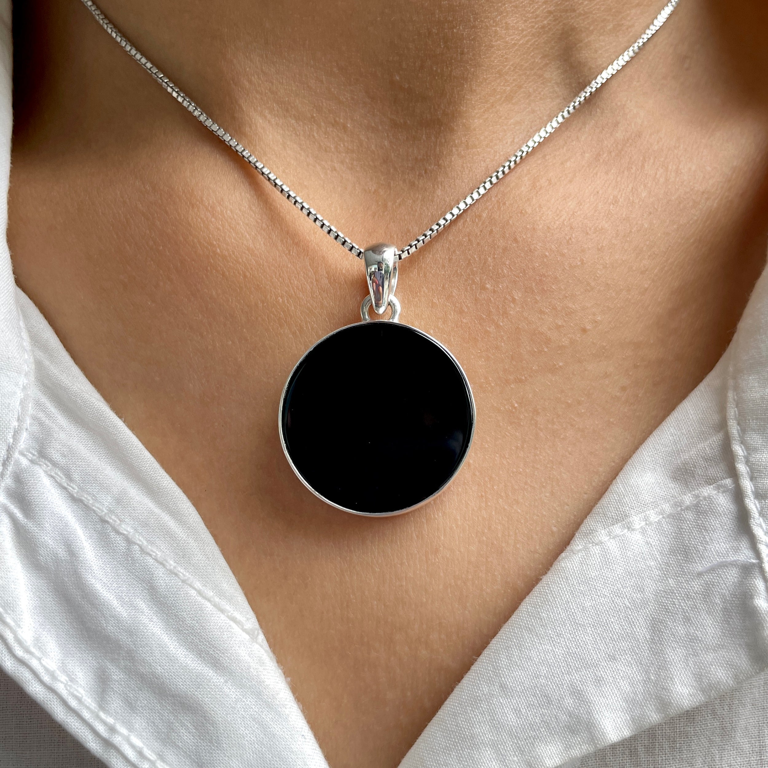Black Onyx Pendant-(BOX-P-64.)