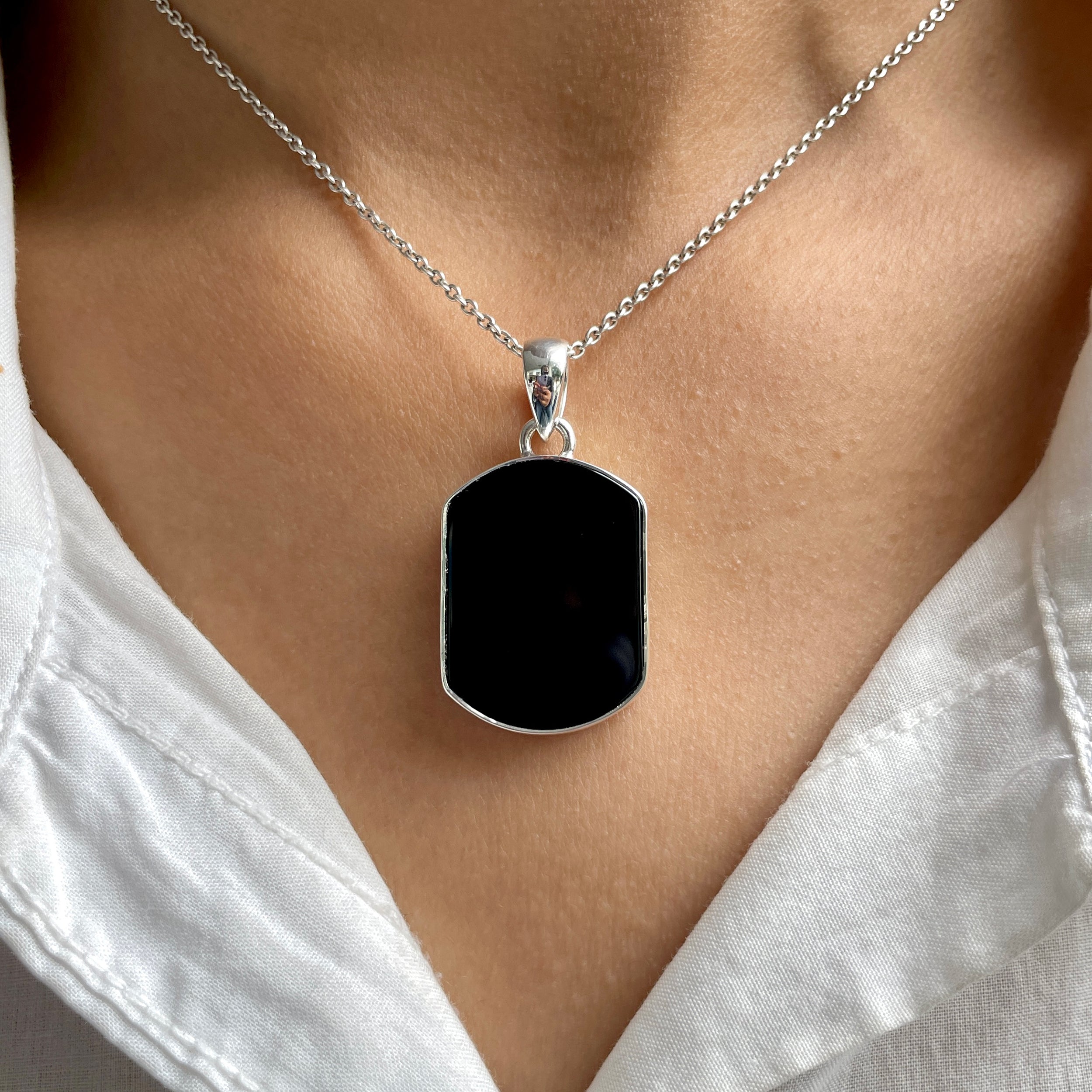 Black Onyx Pendant-(BOX-P-66.)