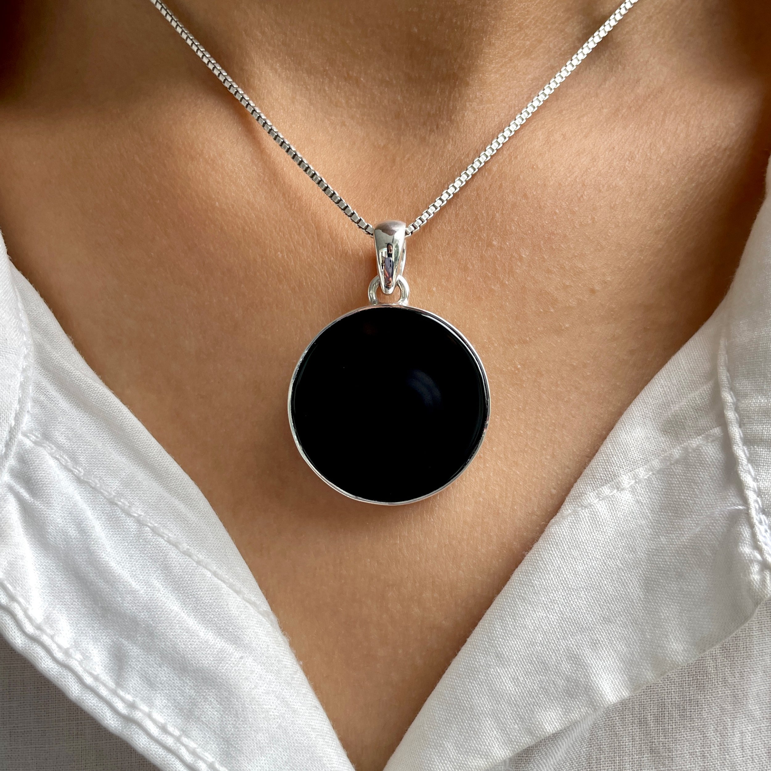 Black Onyx Pendant-(BOX-P-70.)