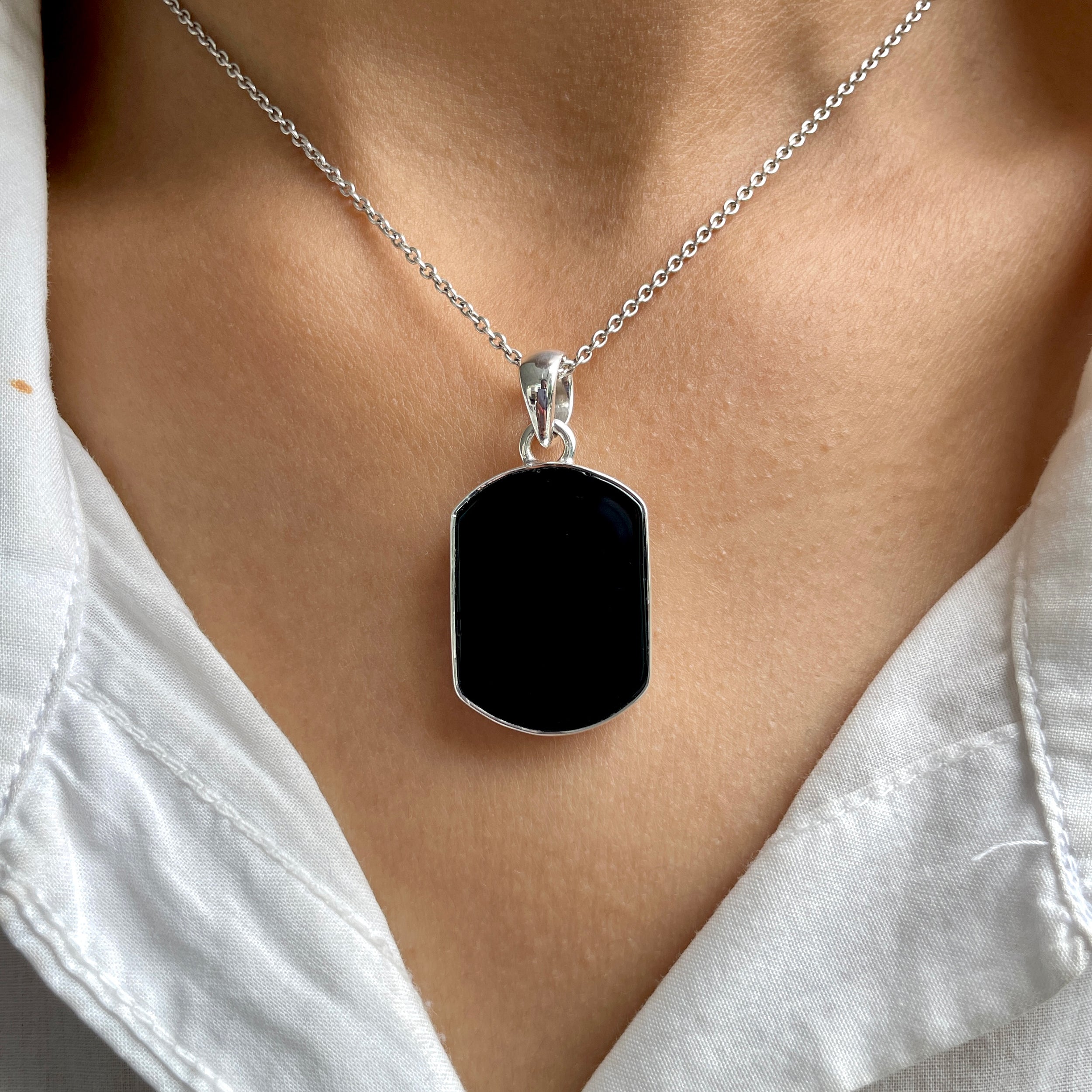Black Onyx Pendant-(BOX-P-72.)