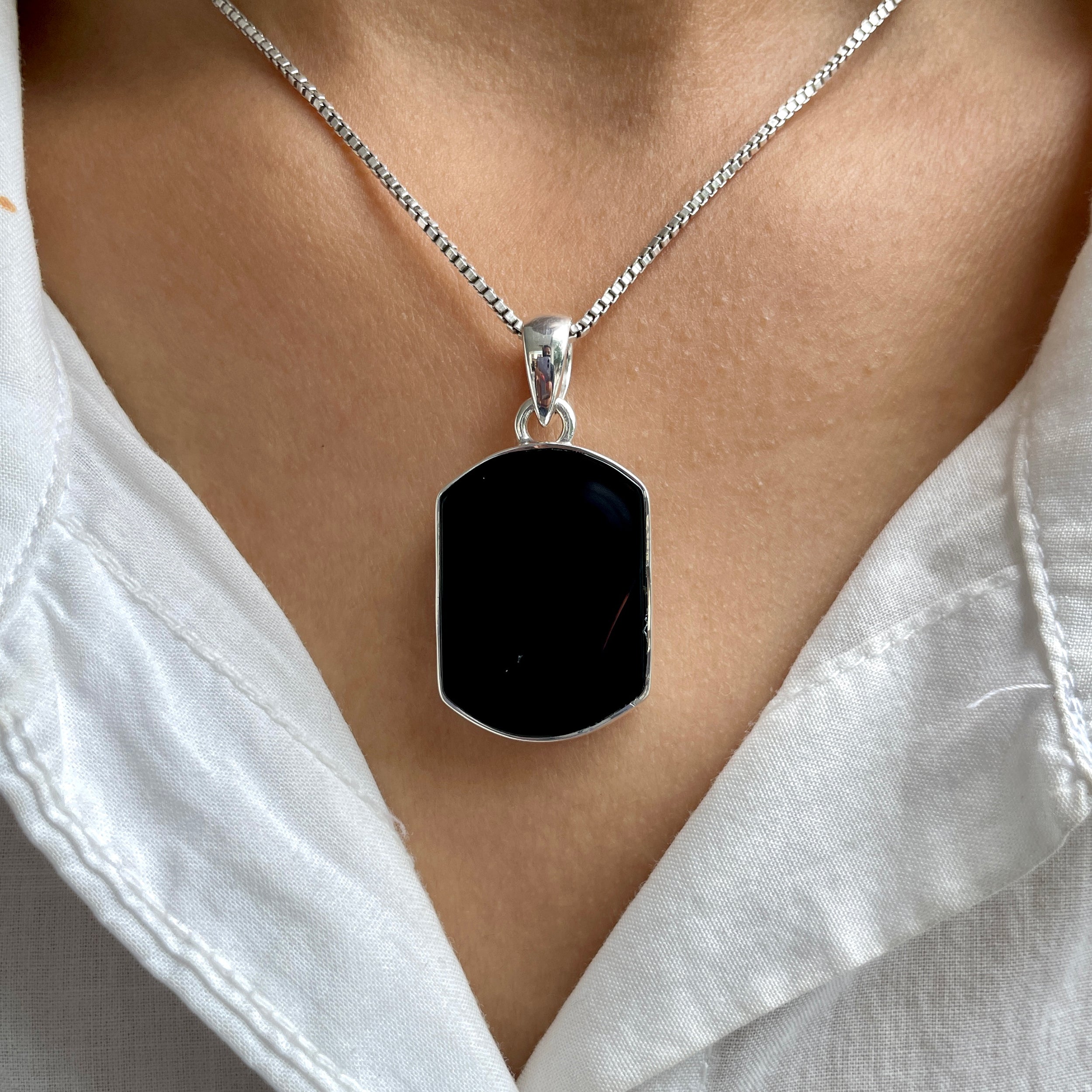 Black Onyx Pendant-(BOX-P-73.)
