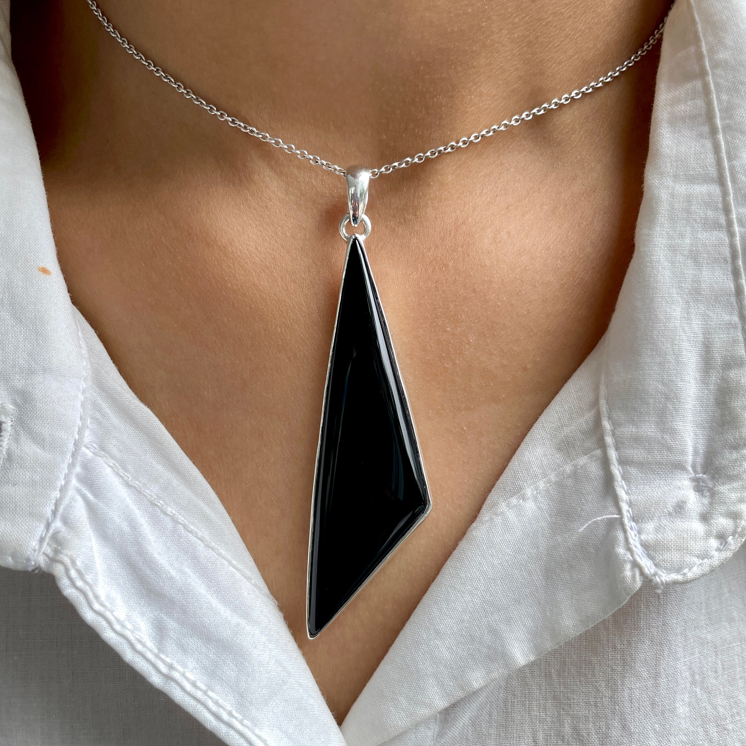 Black Onyx Pendant-(BOX-P-75.)