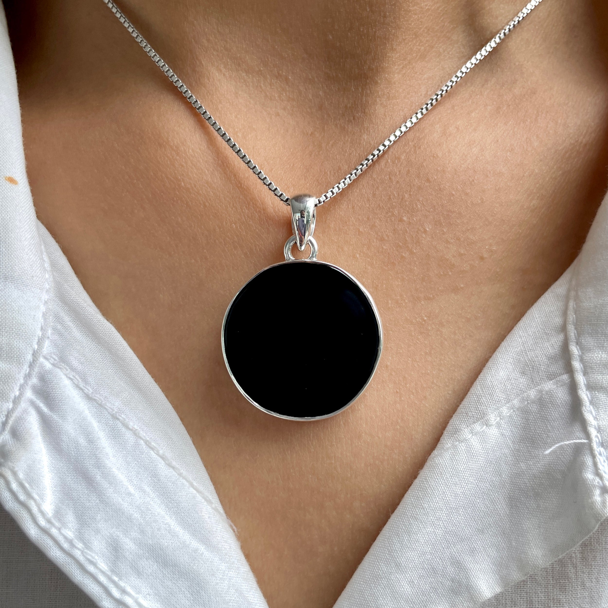 Black Onyx Pendant-(BOX-P-76.)