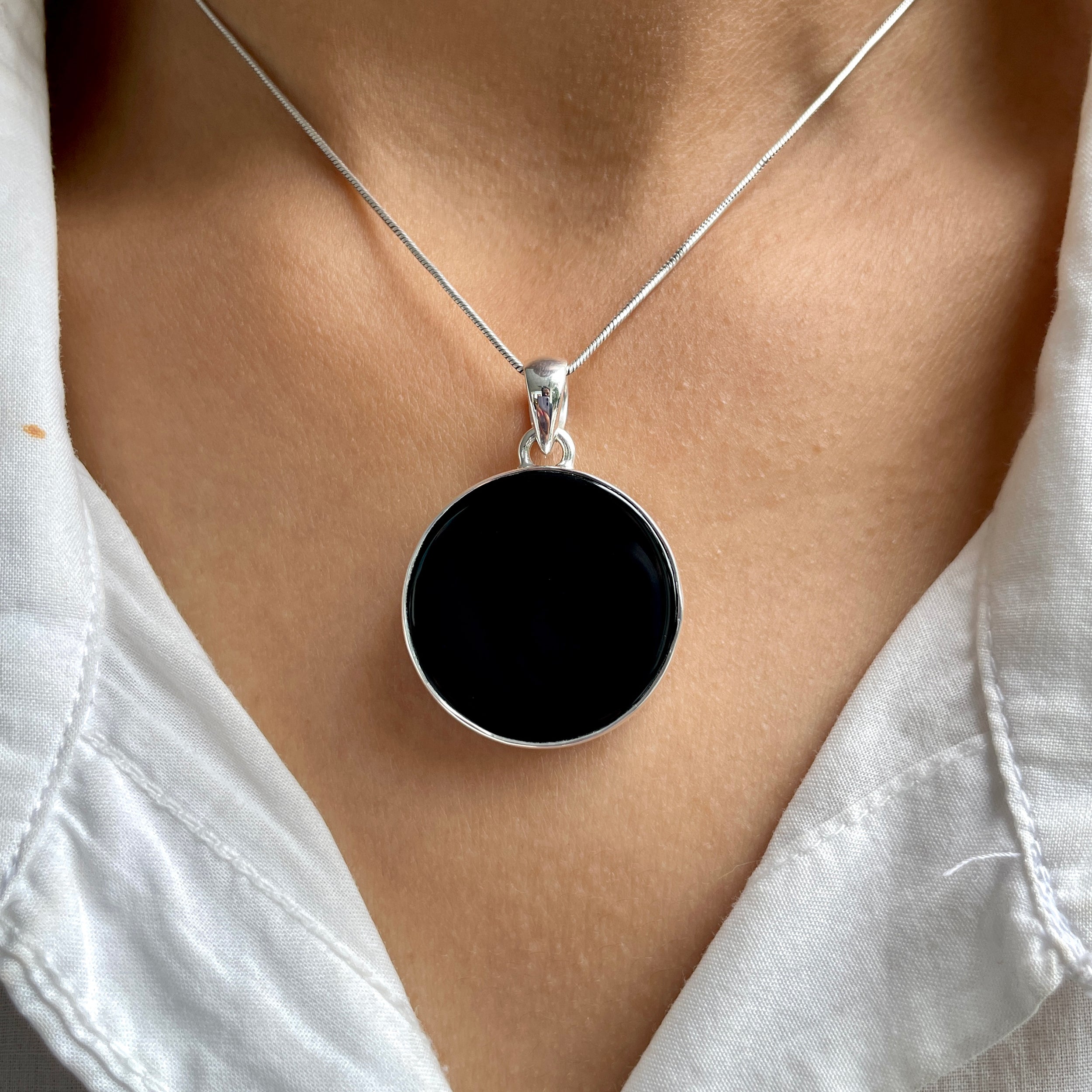 Black Onyx Pendant-(BOX-P-79.)