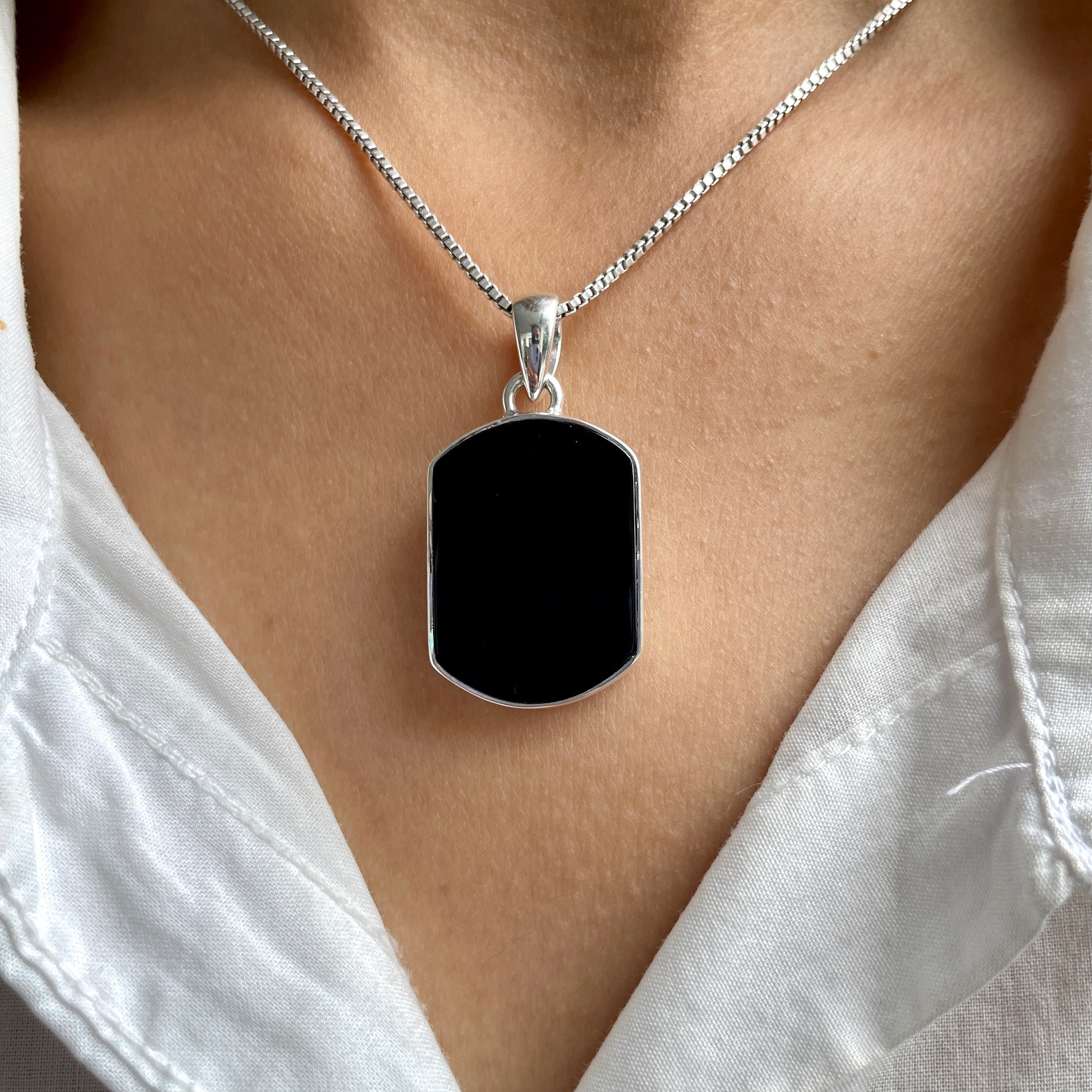 Black Onyx Pendant-(BOX-P-95.)