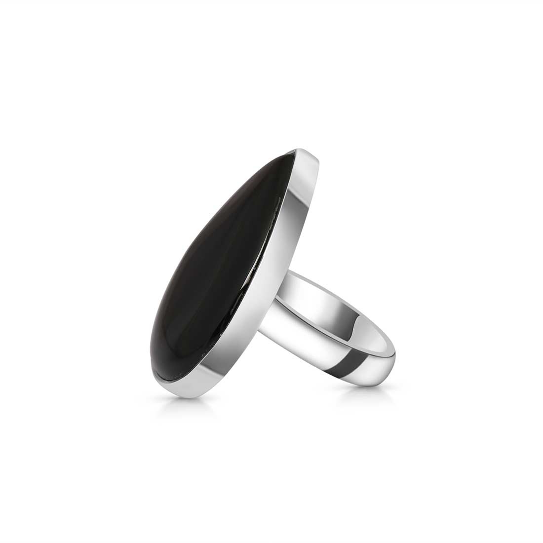 Black Onyx Adjustable Ring-(BOX-R-25.)