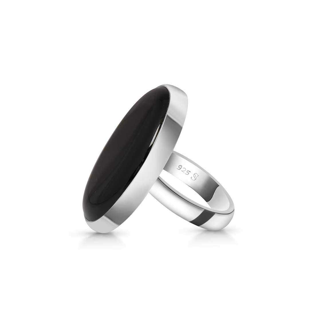 Black Onyx Adjustable Ring-(BOX-R-26.)
