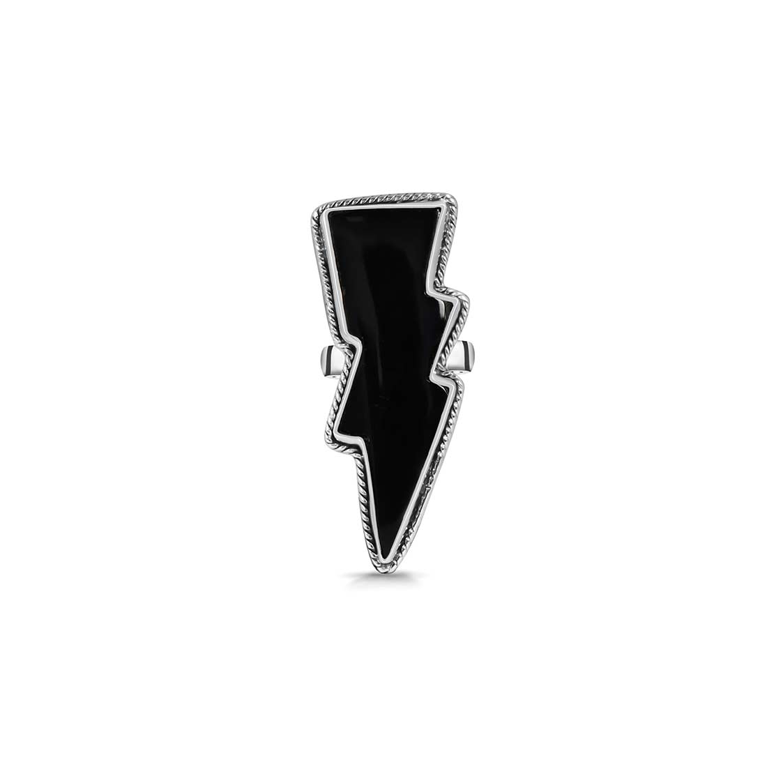 Thunderbolt Black Onyx Adjustable Ring-(BOX-R-47.)