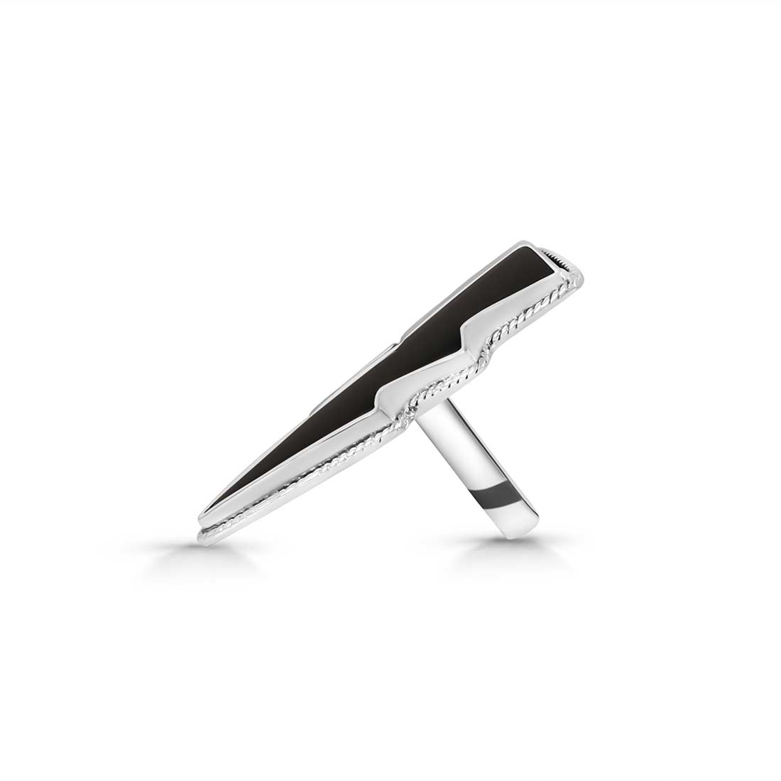 Thunderbolt Black Onyx Adjustable Ring-(BOX-R-47.)