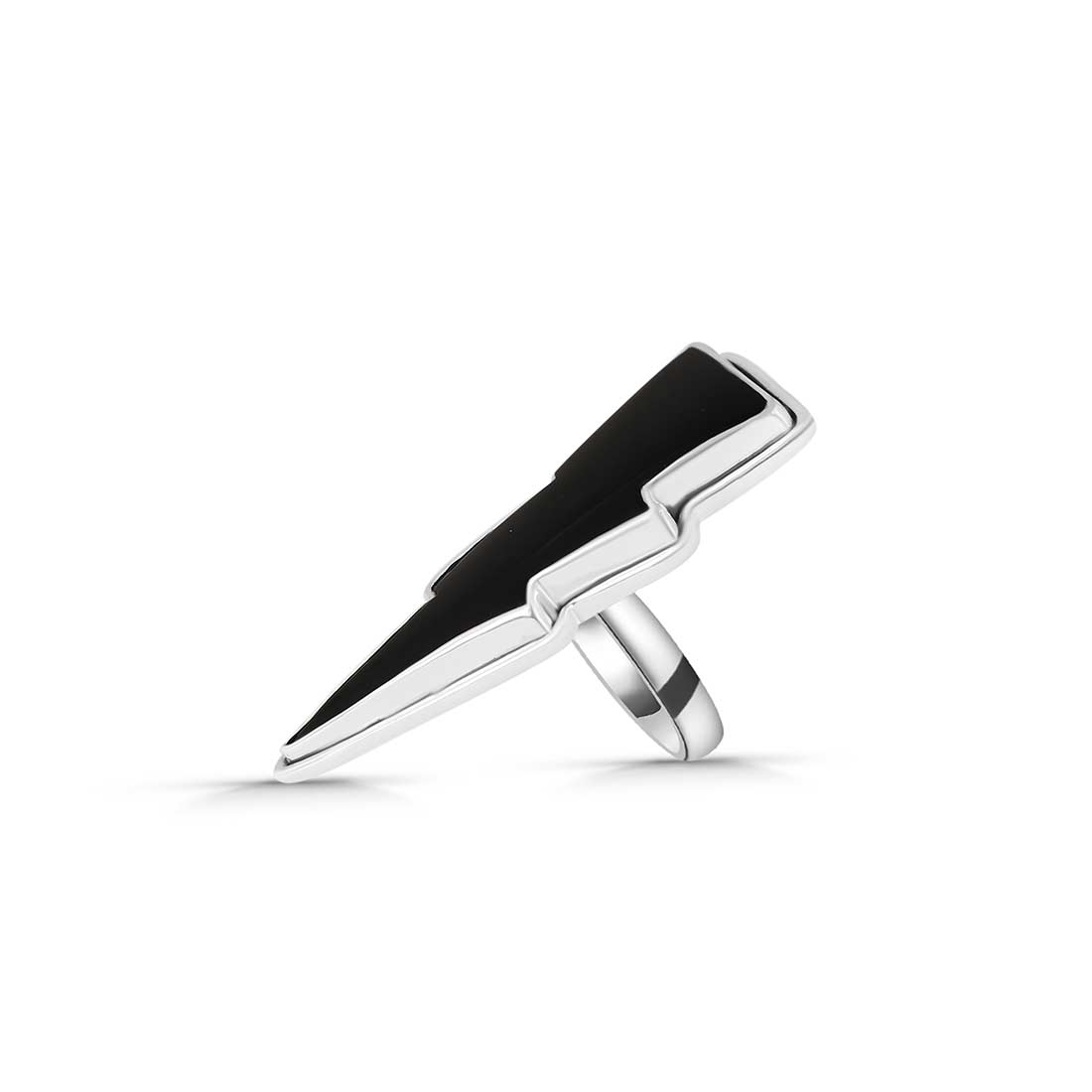 Thunderbolt Black Onyx Adjustable Ring-(BOX-R-50.)