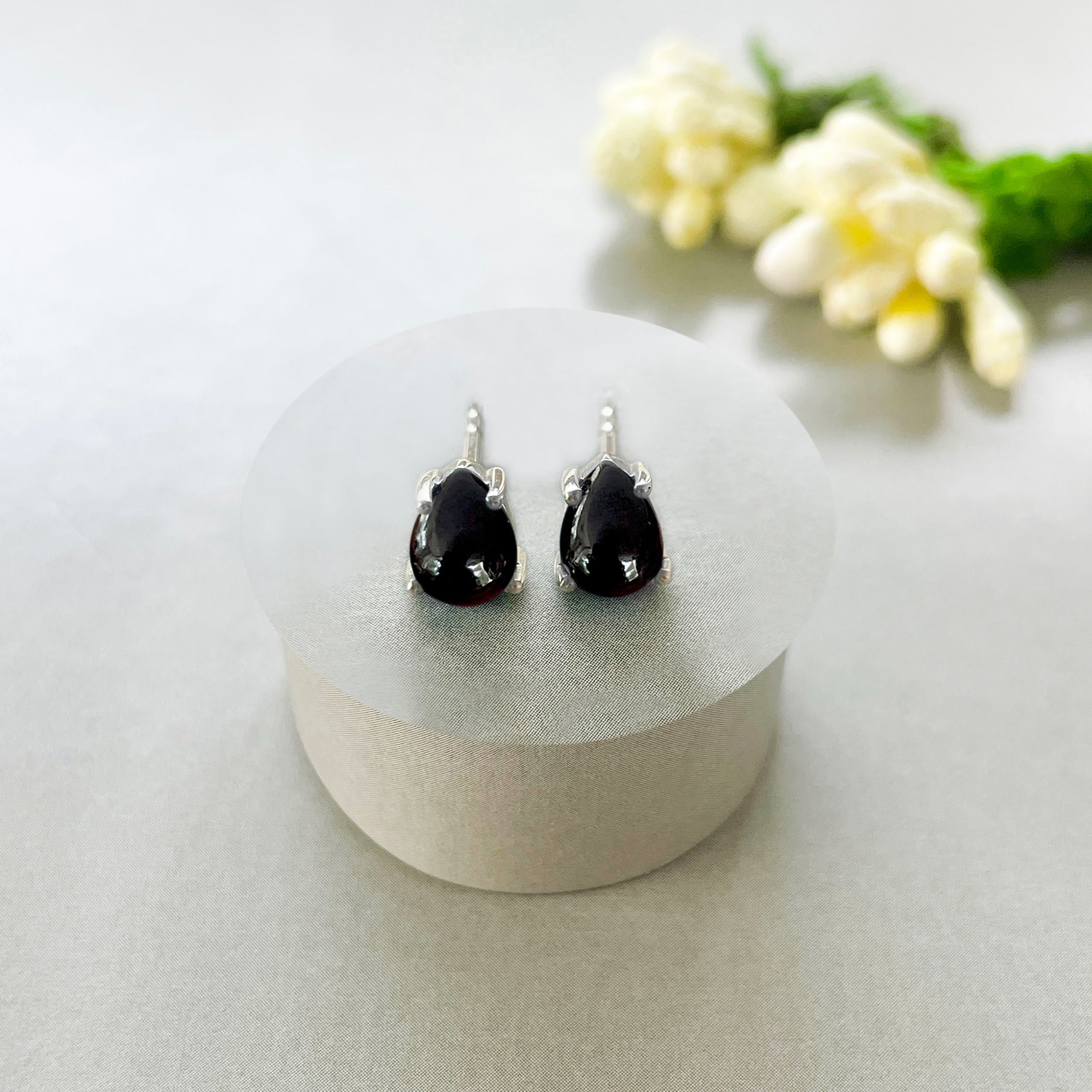 Black Onyx Stud Earring-(BOX-SE-1142.)