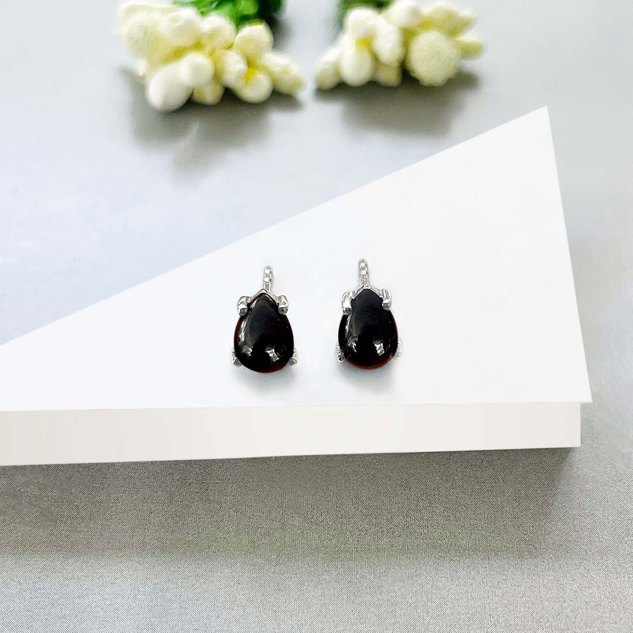 Black Onyx Stud Earring-(BOX-SE-1142.)