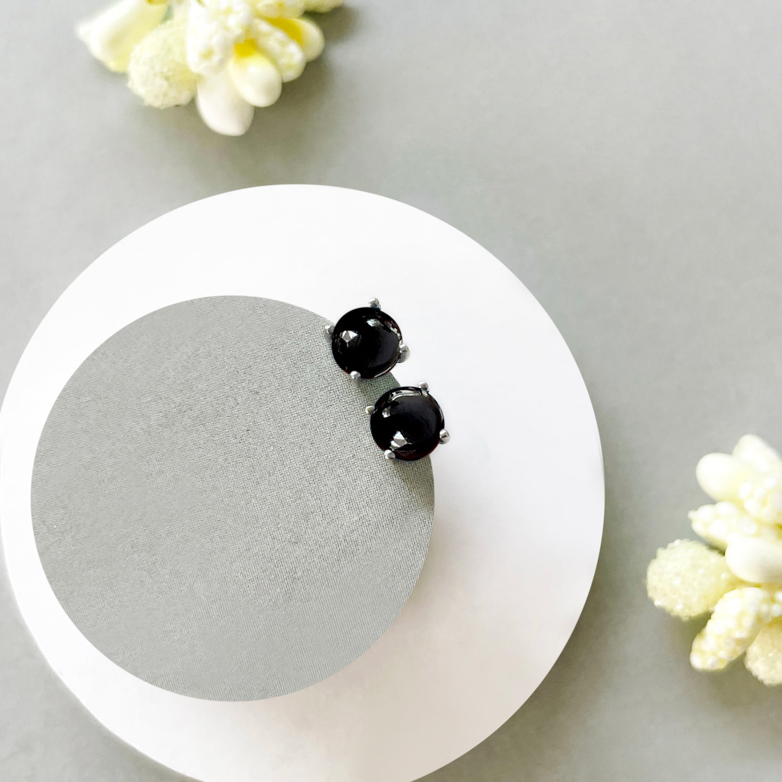 Black Onyx Stud Earring-(BOX-SE-699.)