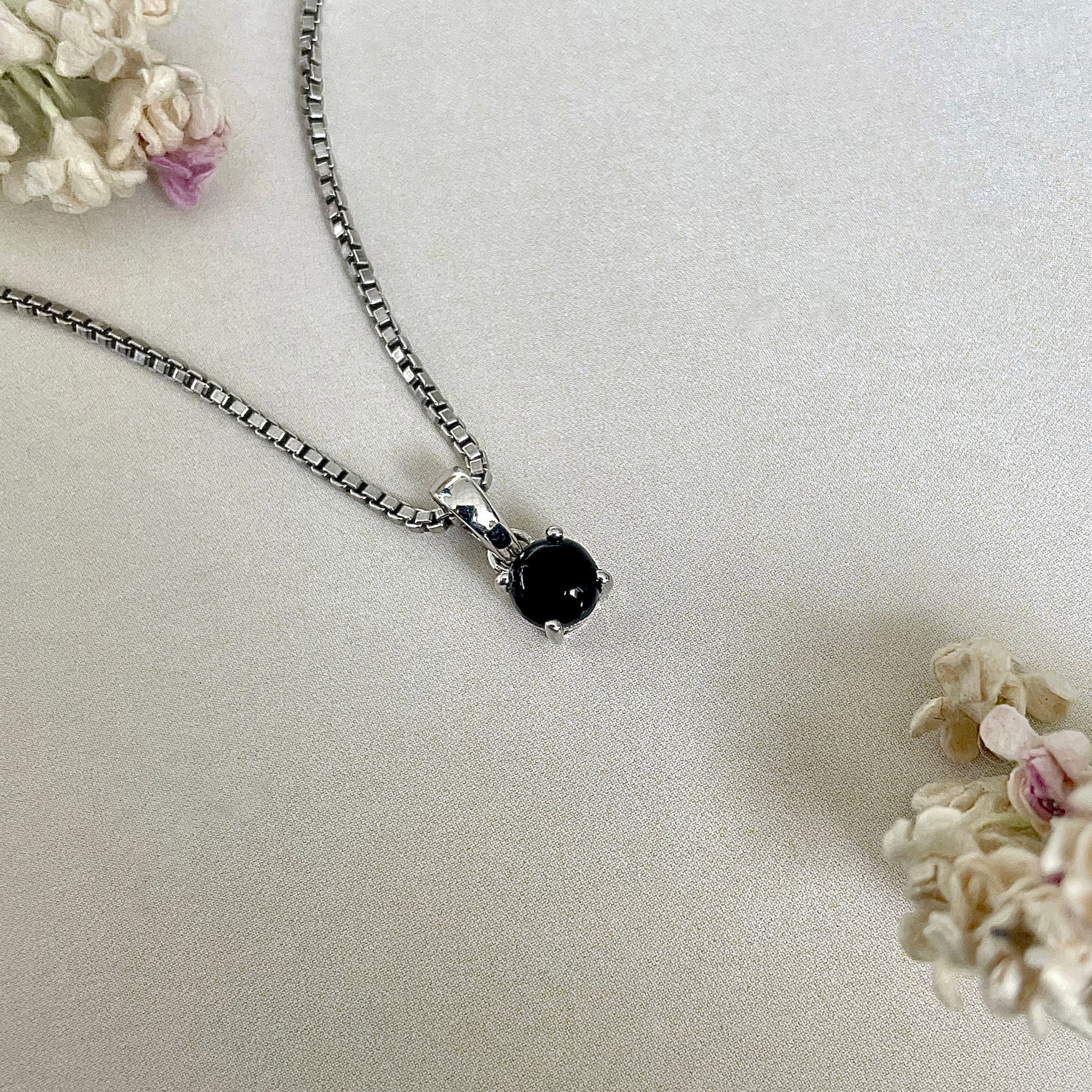 Black Onyx Pendant-(BOX-SP-1168.)