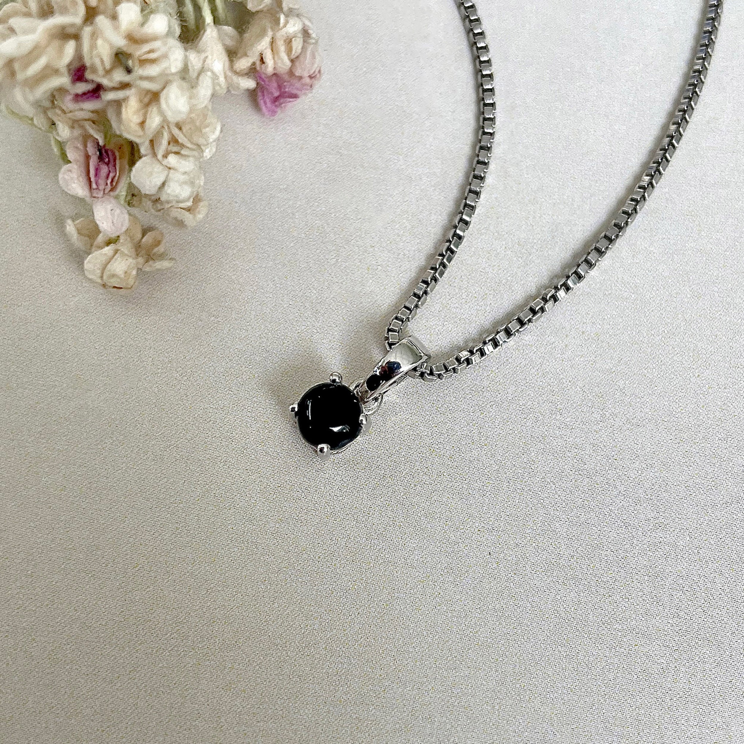 Black Onyx Pendant-(BOX-SP-1168.)